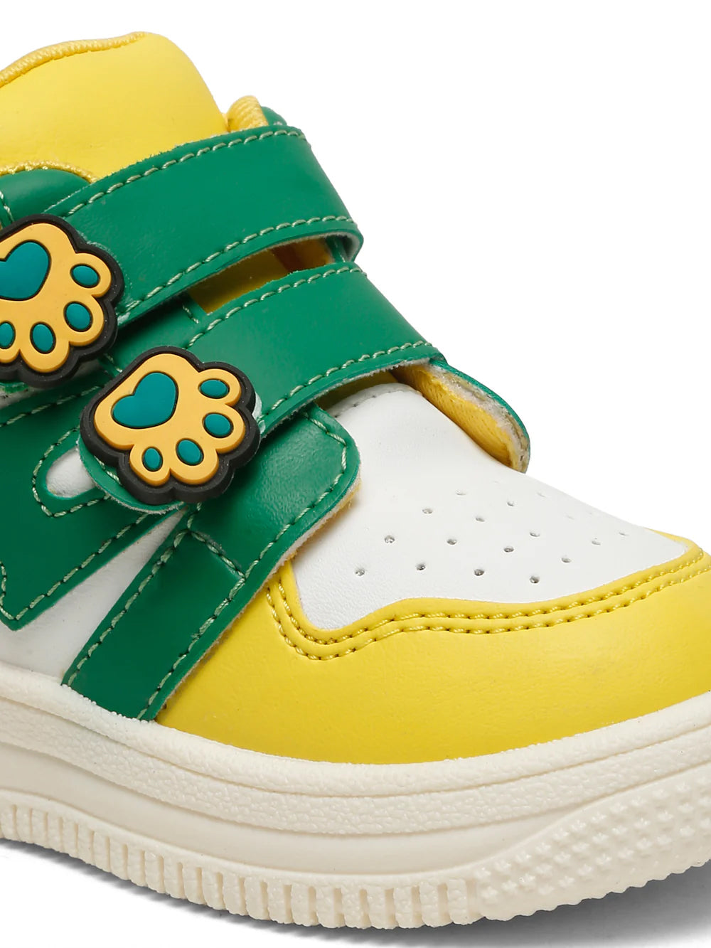 Colorpop Toddlers' High Ankle Sneakers - Yellow & Green (Unisex)