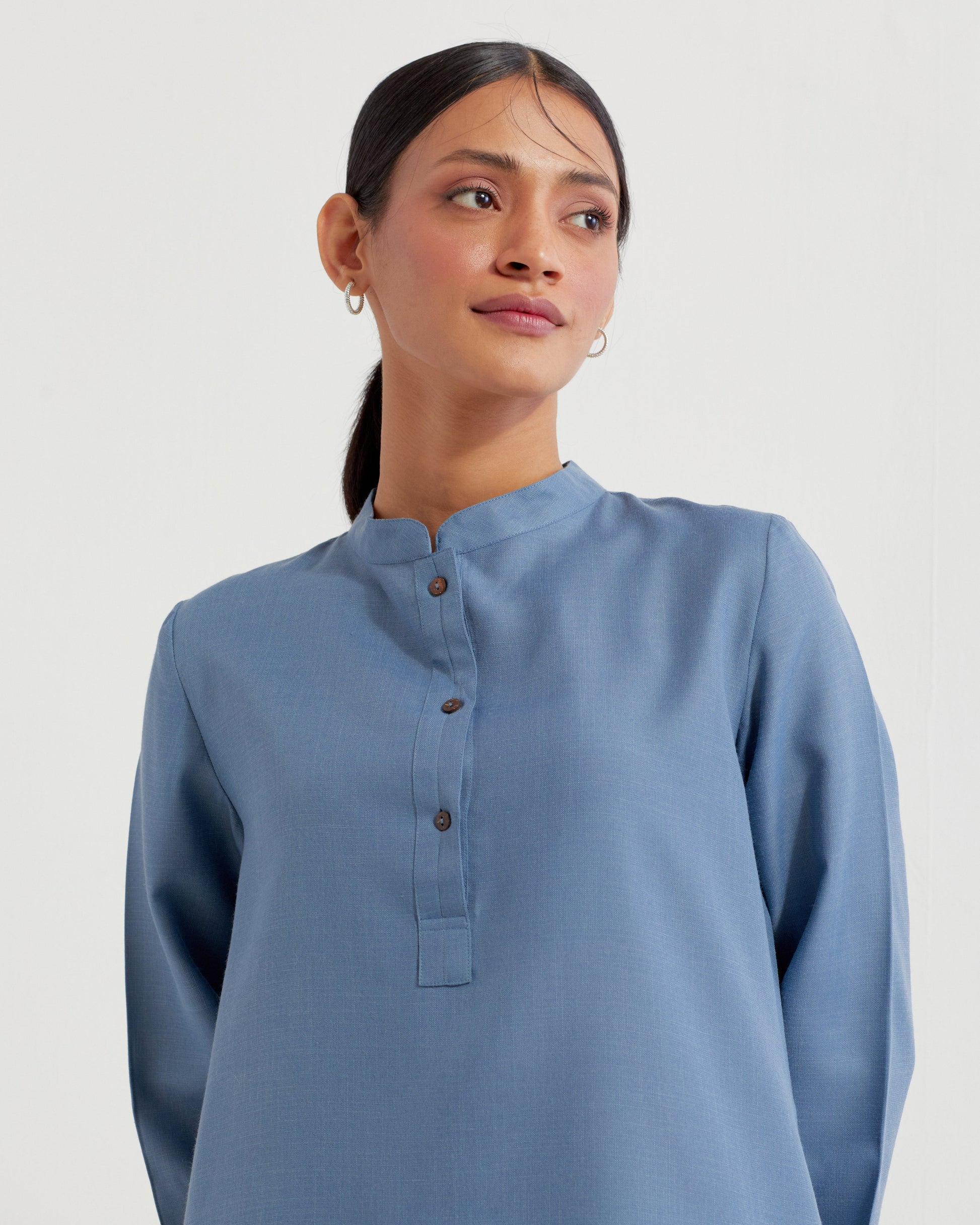 Blue Boyfriend Co-ord Set (Set of 2)- IC