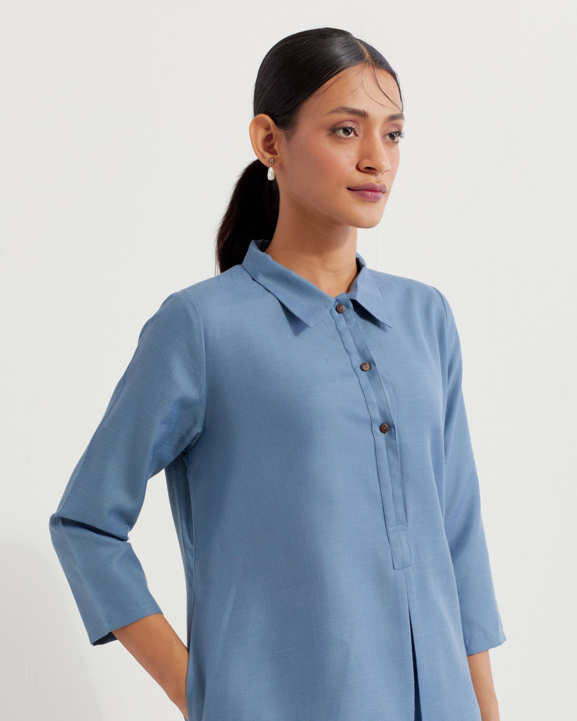 Blue Victoria Co-ord Set (Set of 2)- IC