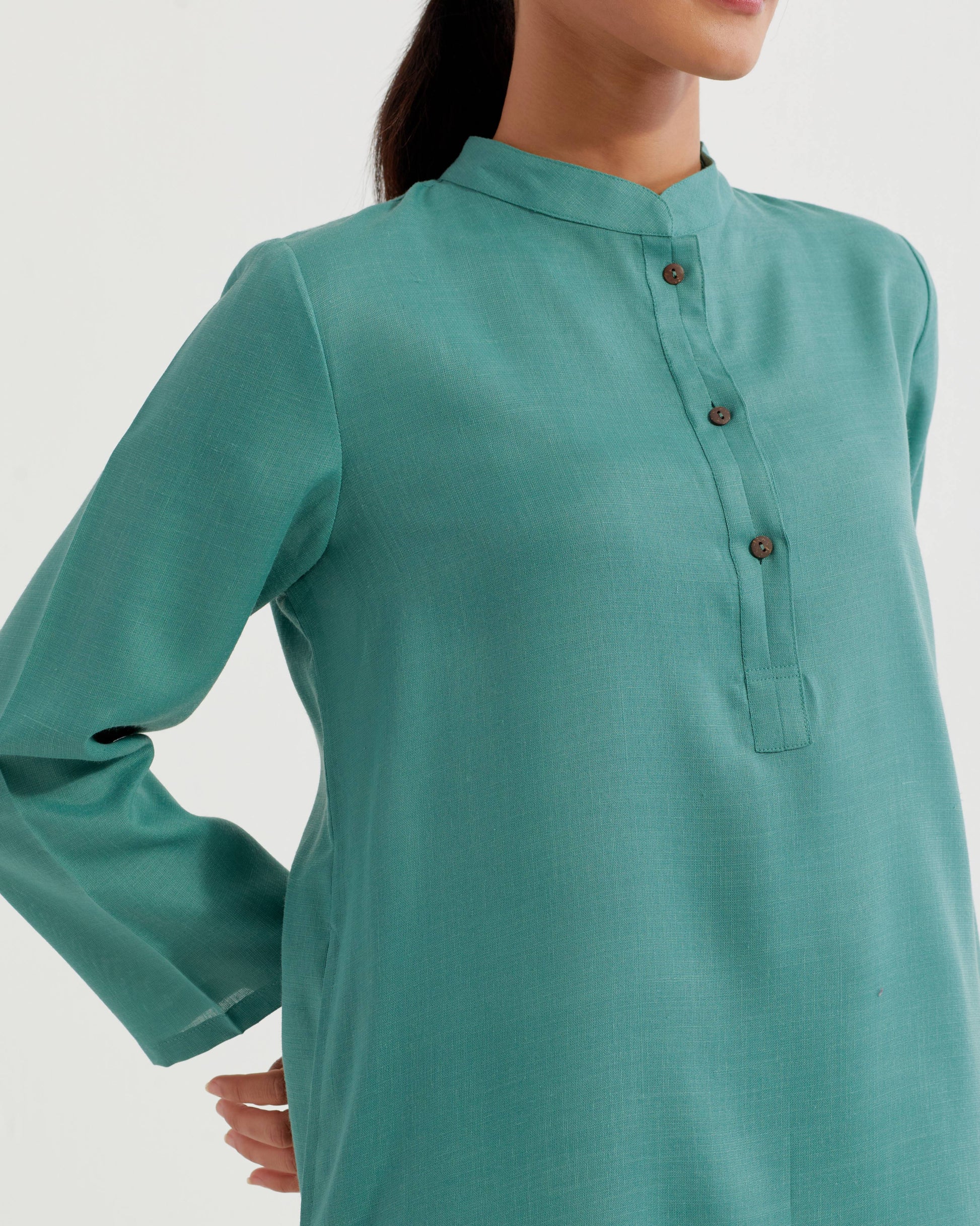 Green Boyfriend Co-ord Set (Set of 2)- IC