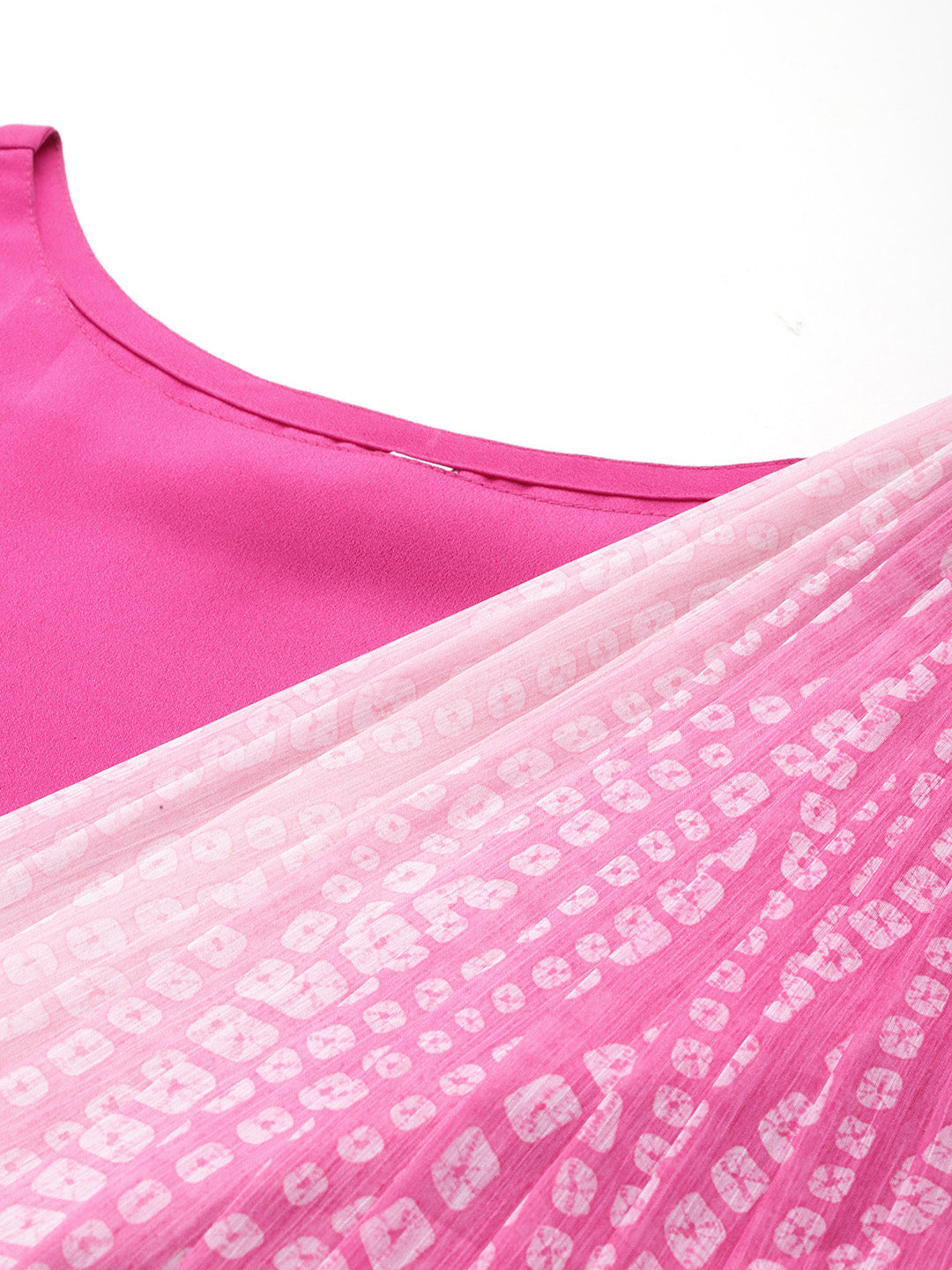 Ethnic Motifs Printed Boat Neck Layered Maxi Gown-AH