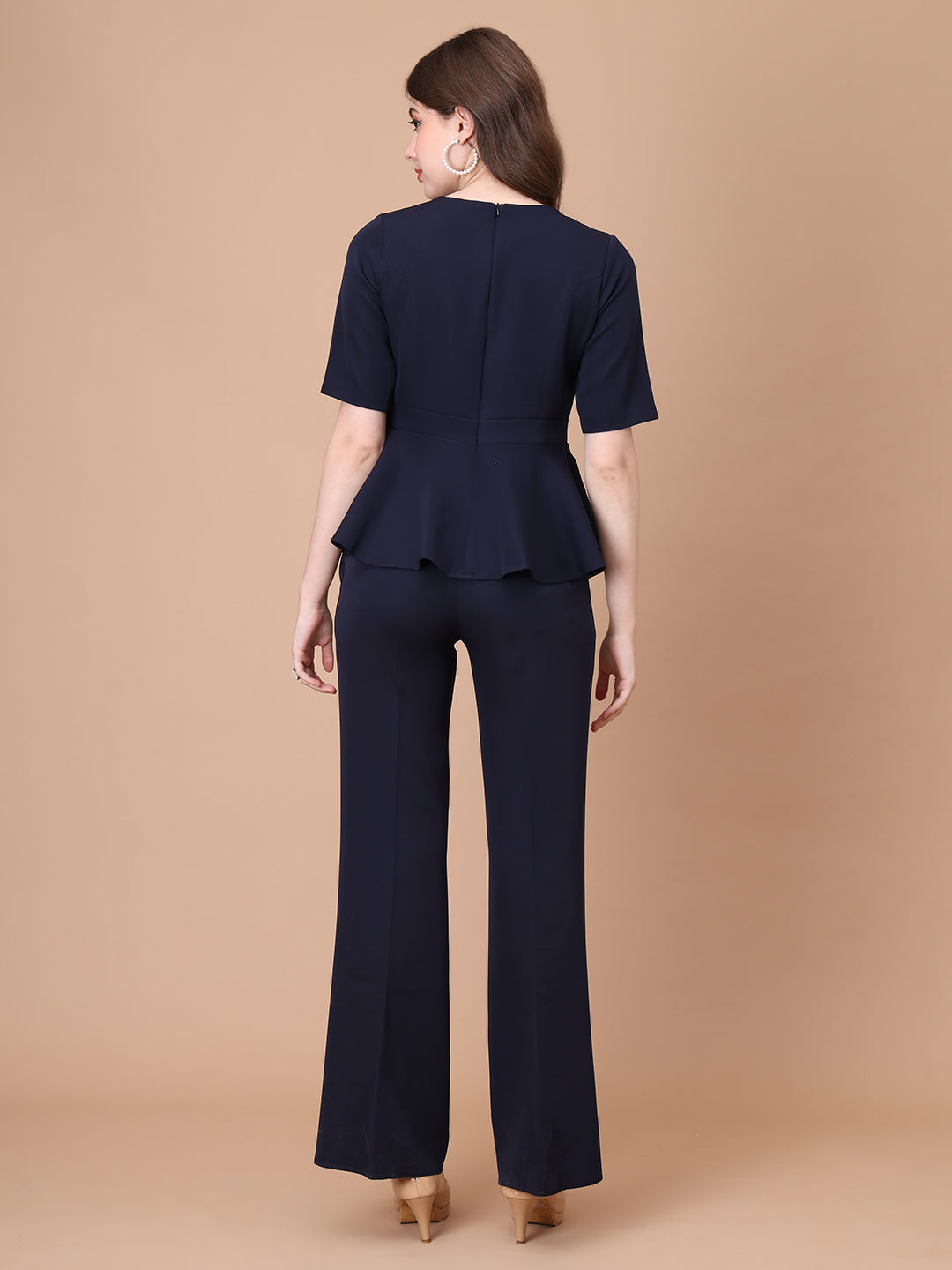 Exude Rise & Roar A-Line op with Waist Detail, Paired With Matching Bootcut Trouser