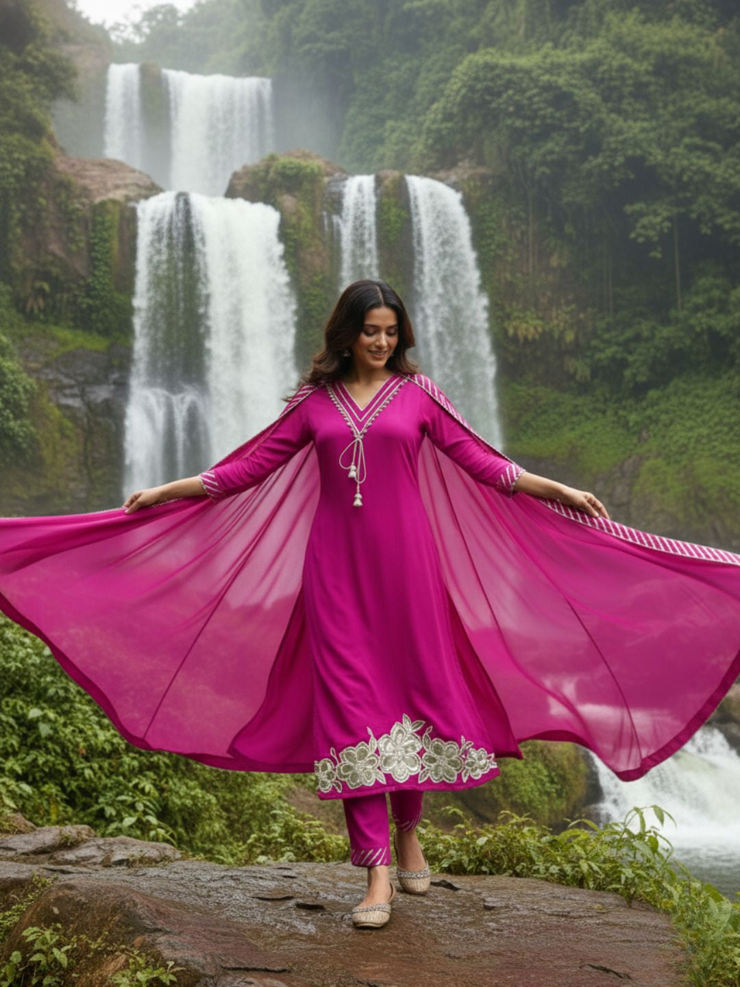 Albeli cameo premium work suit set