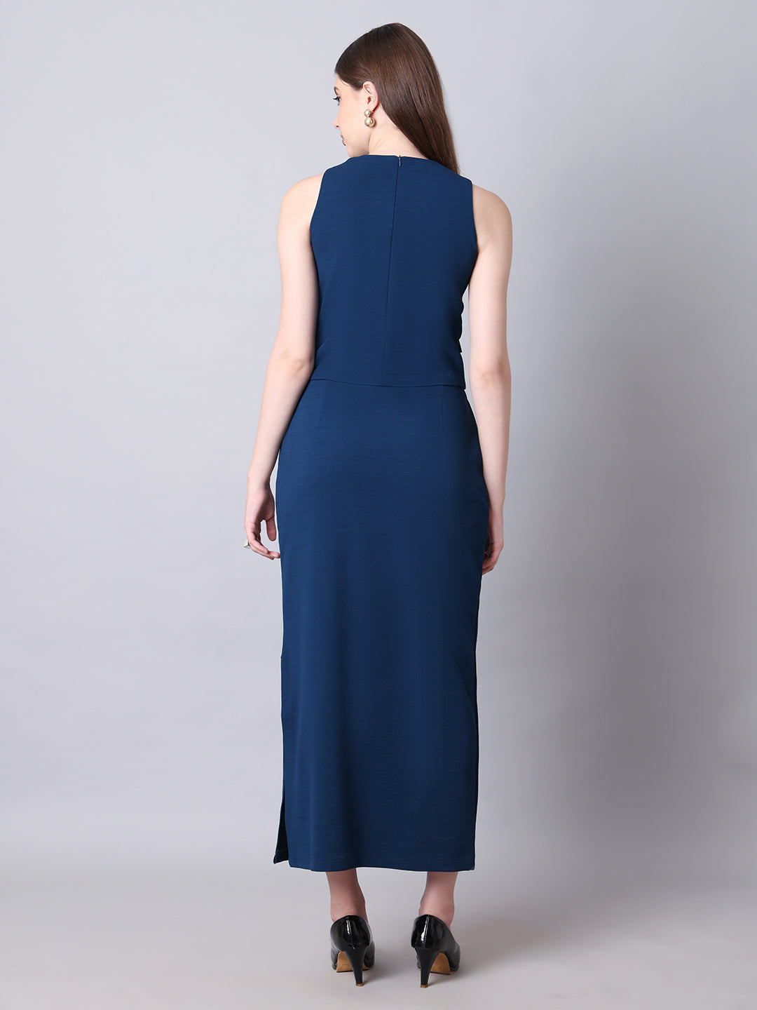 Exude Runway-Ready Long Skirt with Halter Top