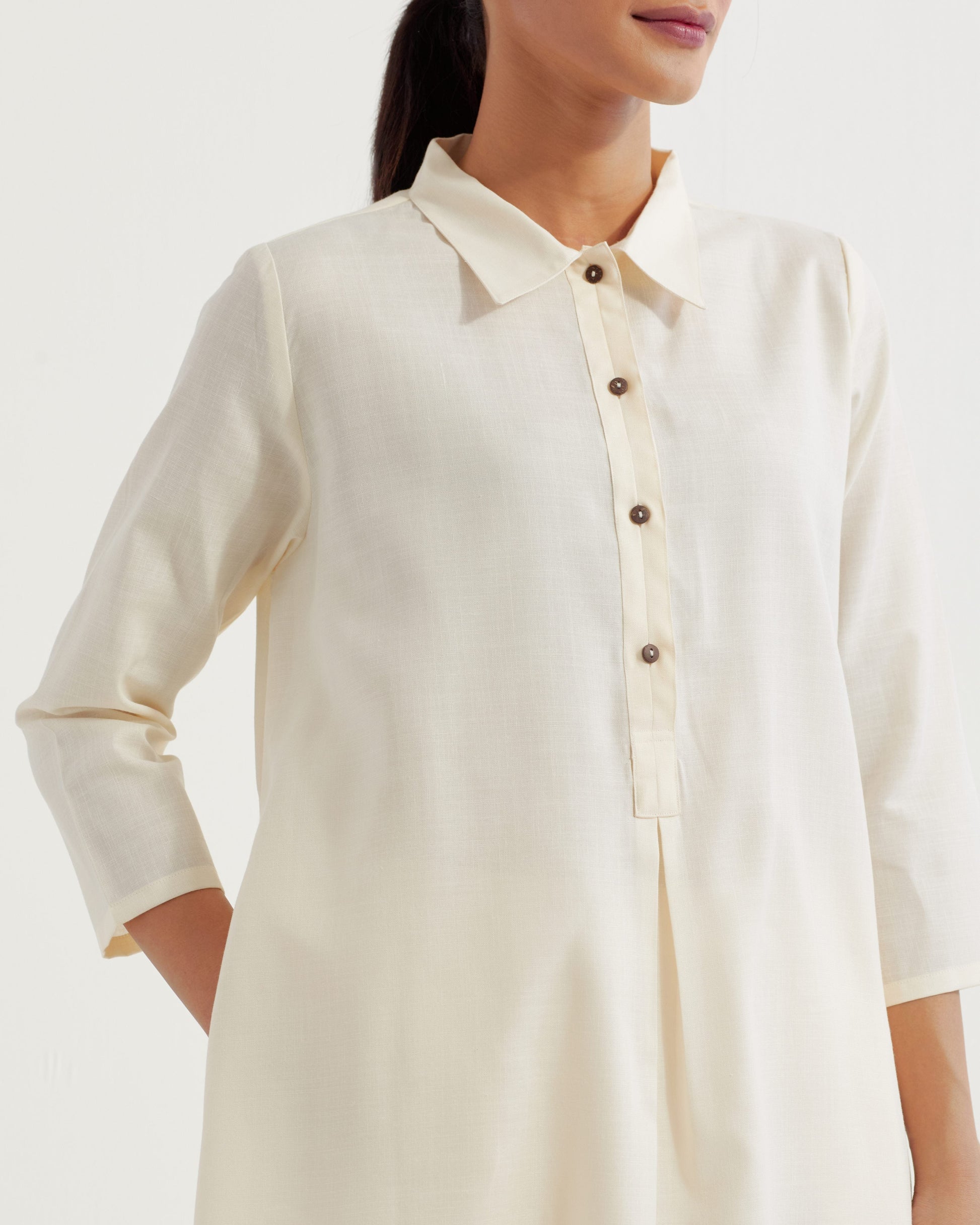 White Victoria Co-ord Set (Set of 2)- IC