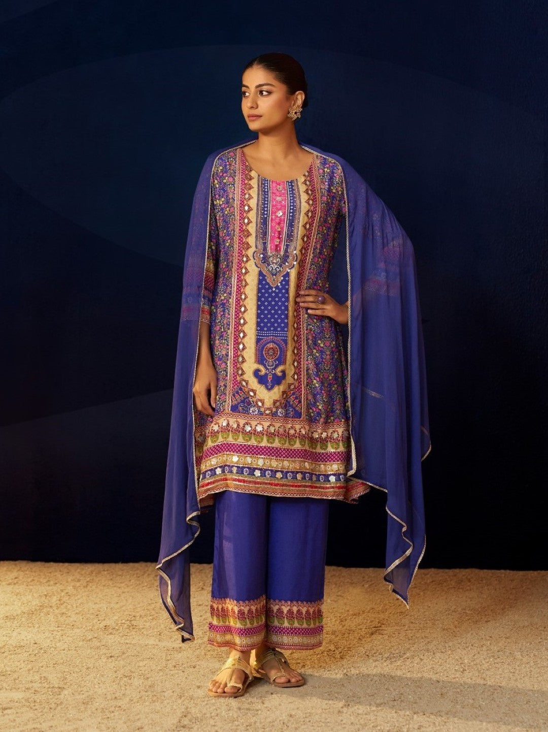 Aster Periwinkle full work suit set