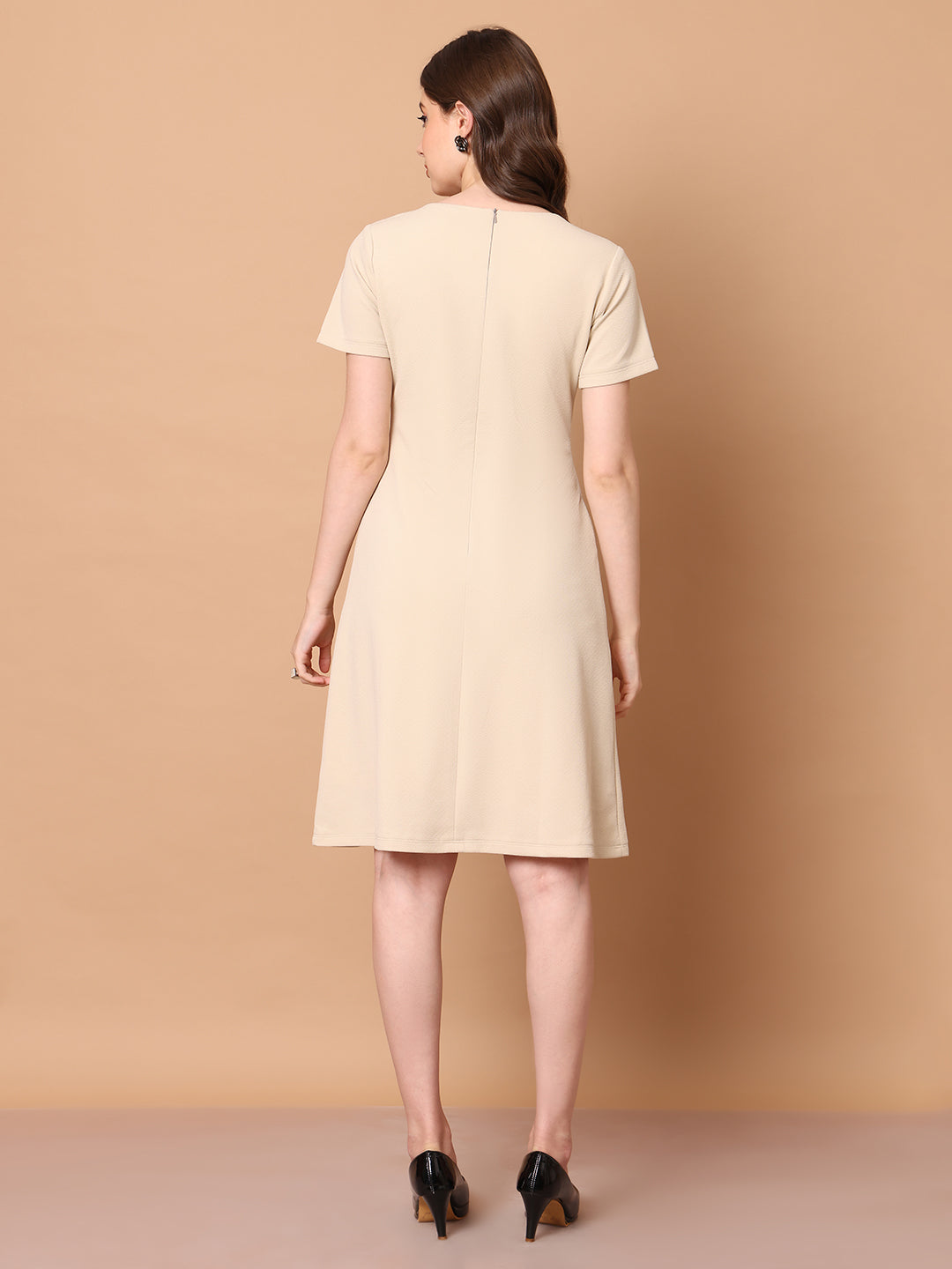 Exude Celebration A-line Zip Dress With Pockets