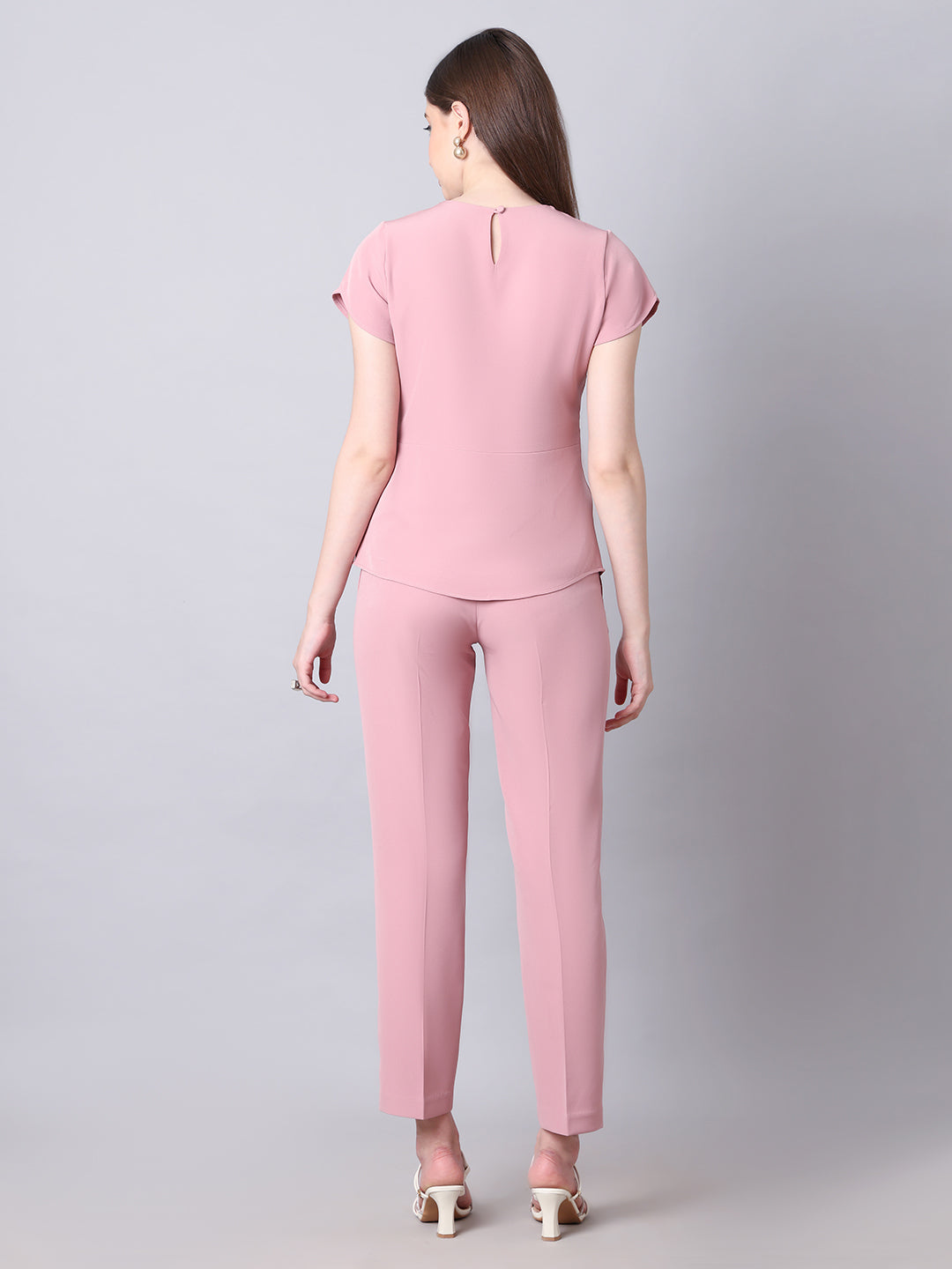 Exude Iconic Asymetrical Top with Straight Fit Trouser Co-ord