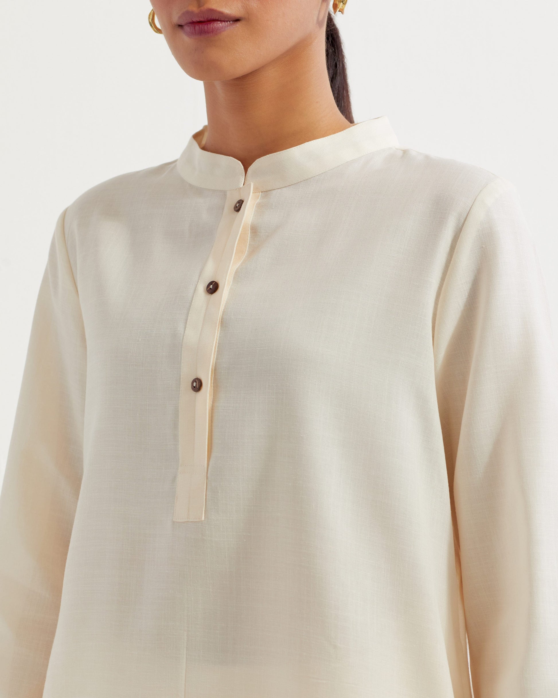 White Boyfriend Co-ord Set (Set of 2)- IC