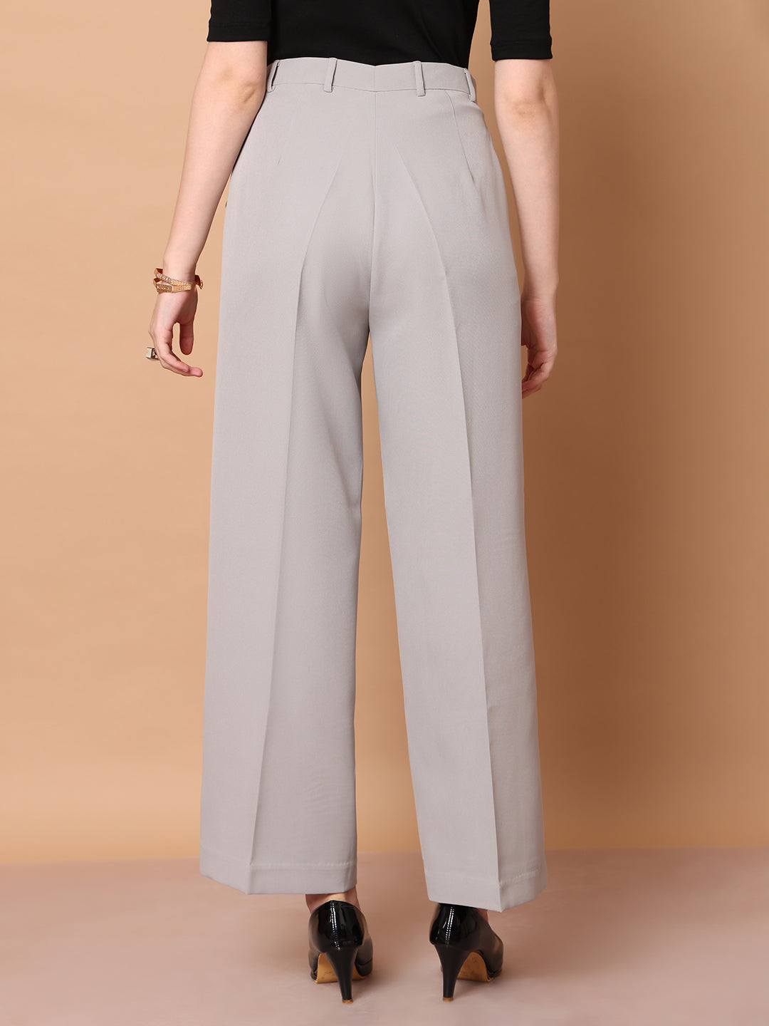 Exude Glamour & Grit Wide Leg Trousers