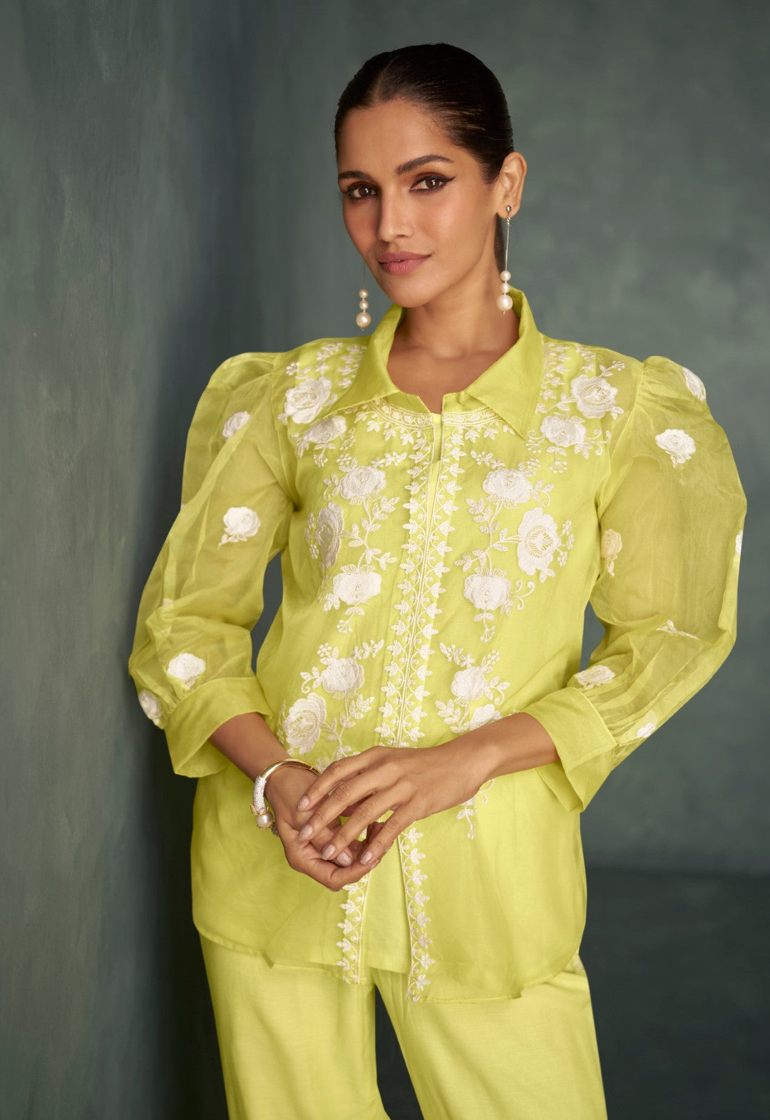 Saba Finch Embroidered 3 pc Co-ord Set- AL