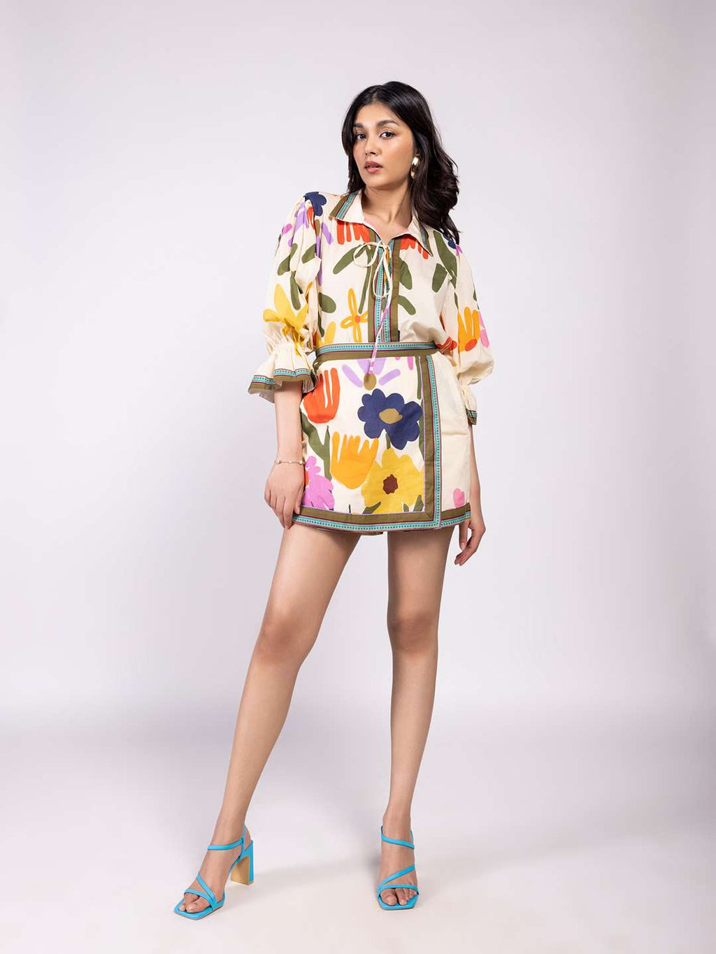 Folk Printed Co-ord Set (Set of 2)