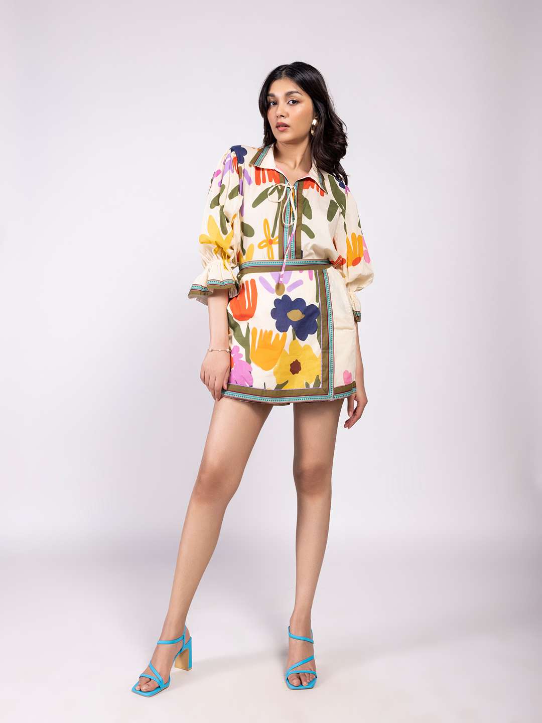 Folk Printed Co-ord Set (Set of 2)