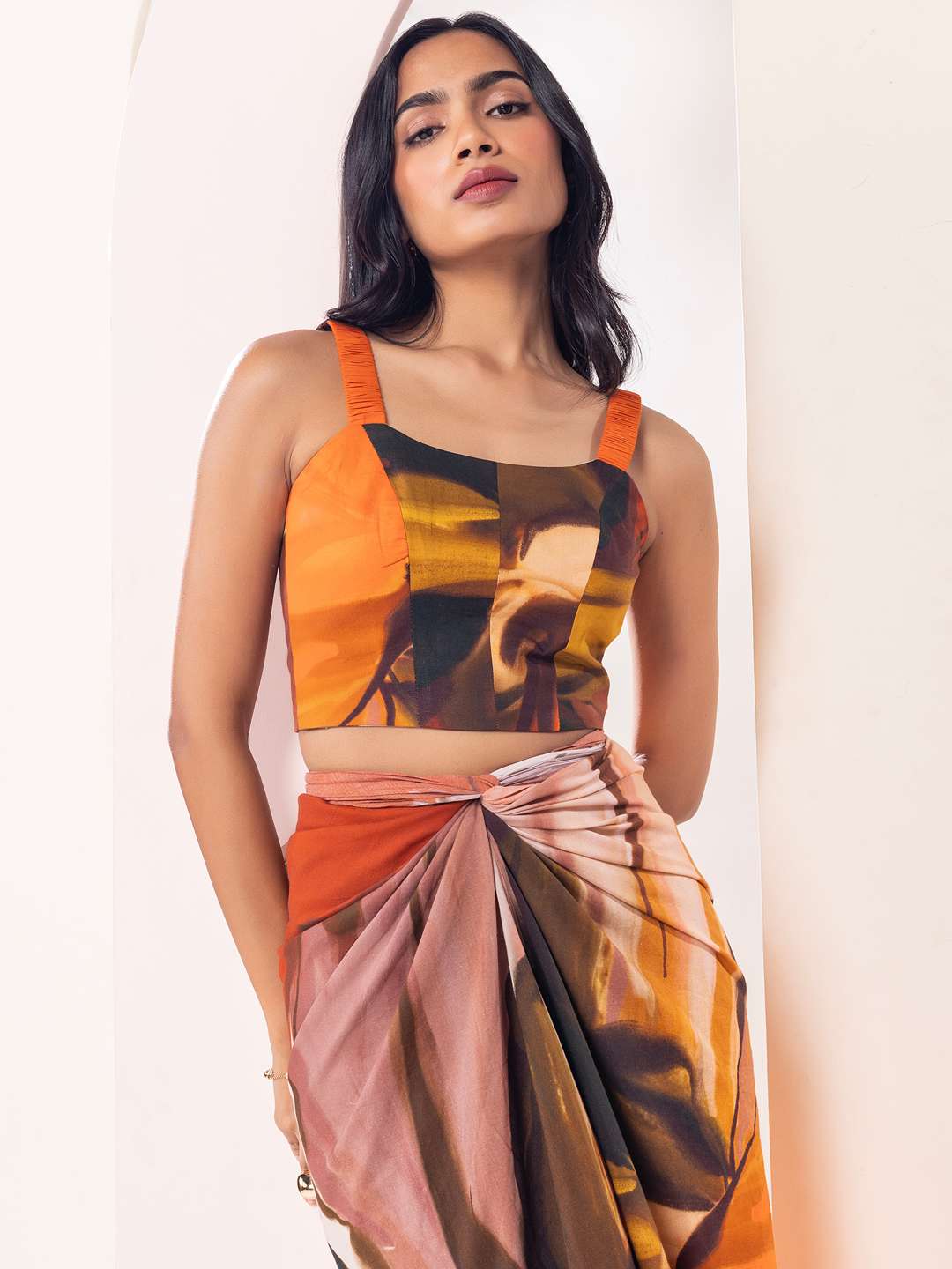 Sienna Printed Co-ord Set With Skirt (Set of 2)