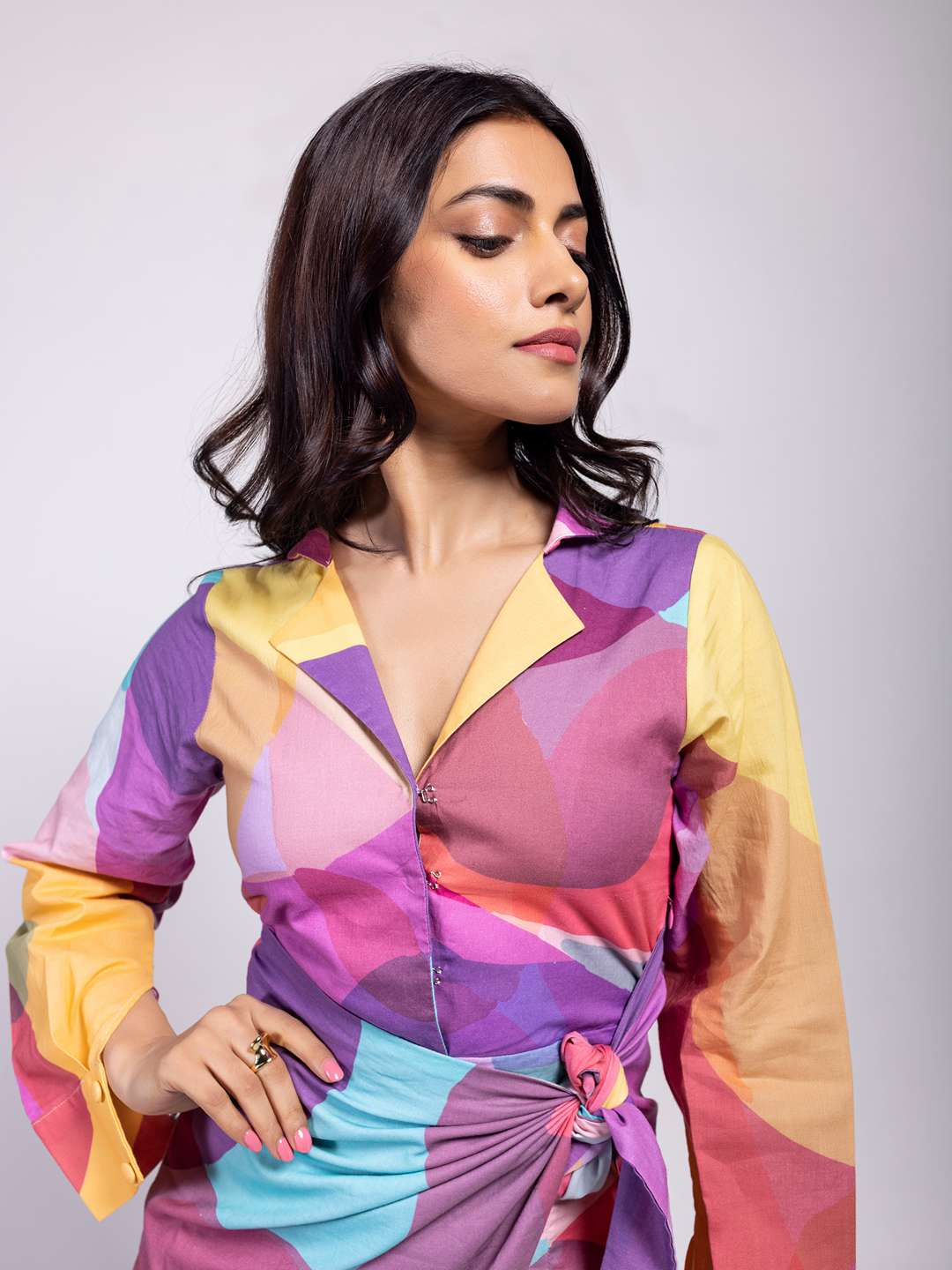 Sway Printed Mini Wrap Dress