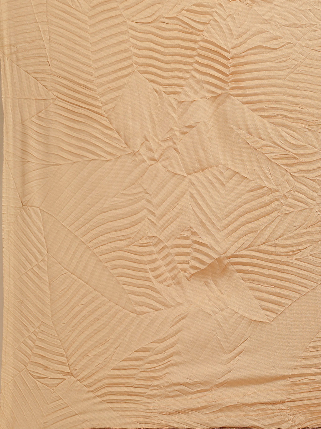 Georgette Peach Solid BeltedSarees With Blouse Piece