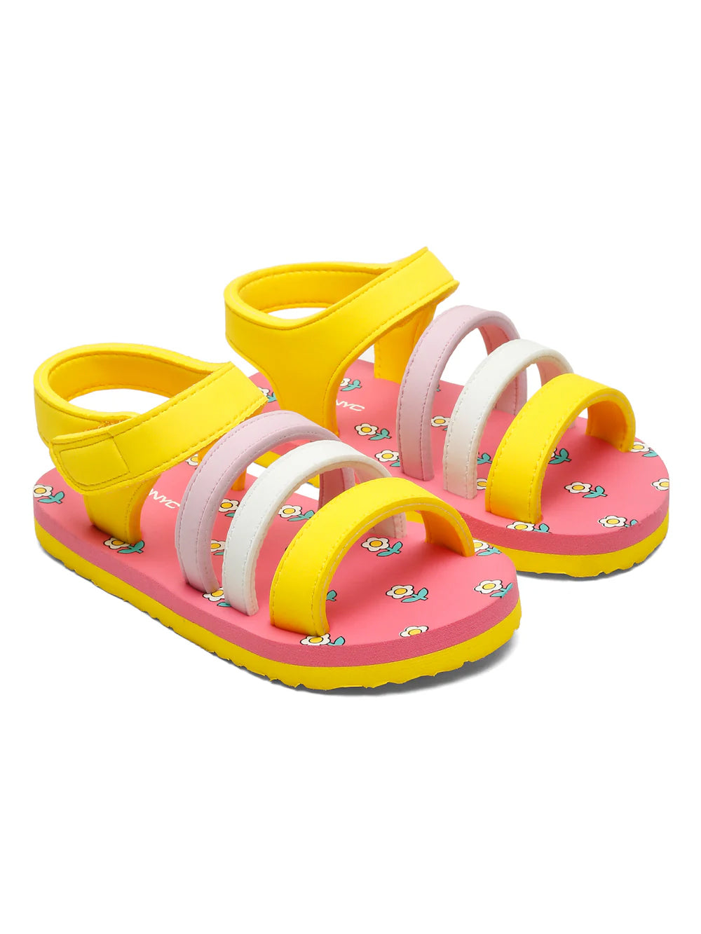 Premium Blossom Flower Sandals - Pink (Girls)