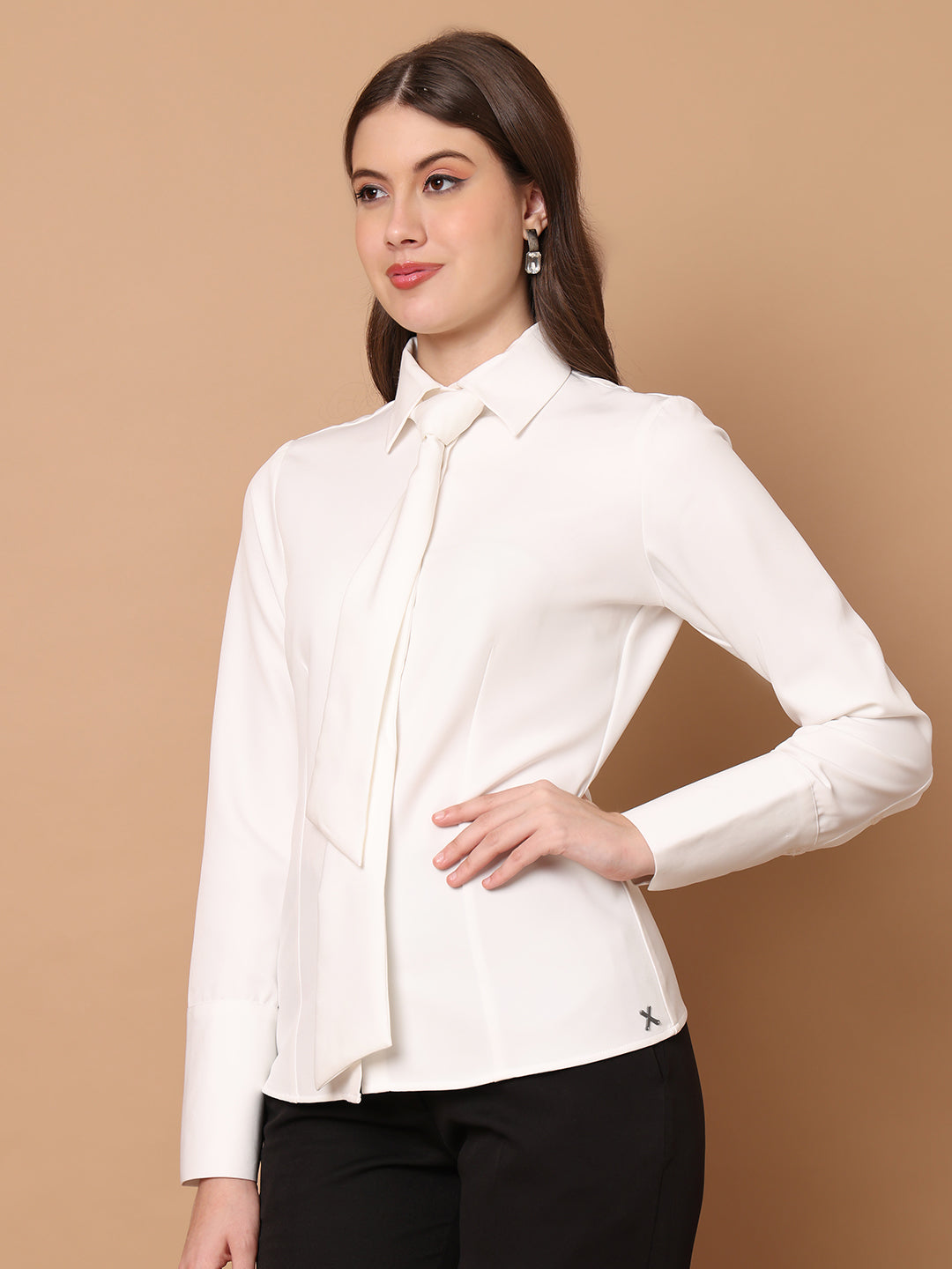 Exude Feminine touch Tie Shirt