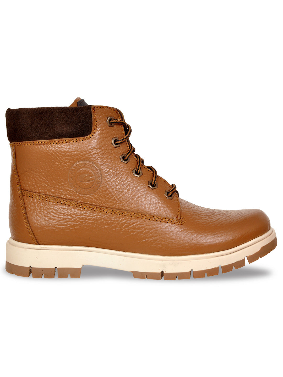Allen Coper Men's Genuine Leather Comfortable Boots With Memory Foam Insole
