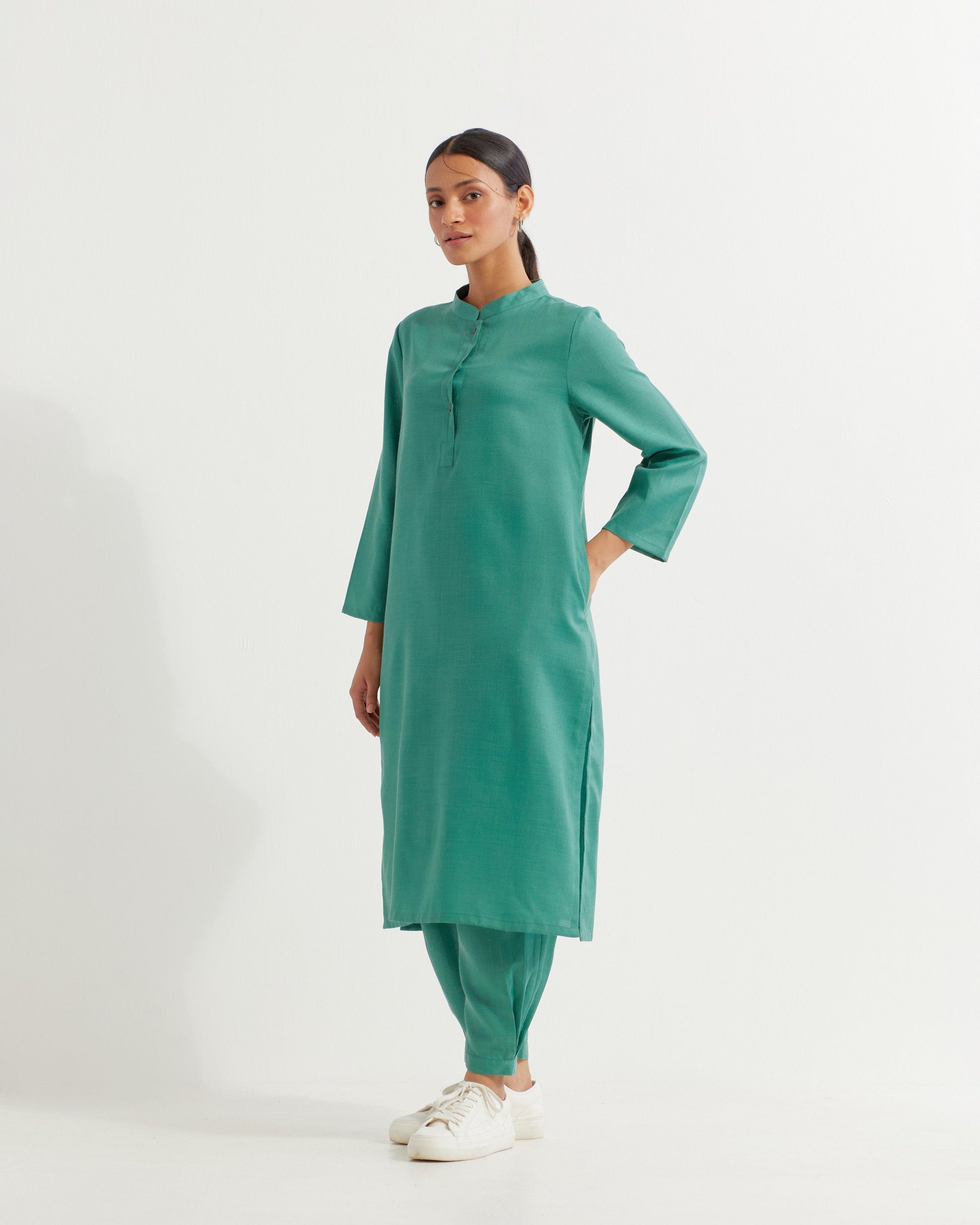 Green Boyfriend Co-ord Set (Set of 2)- IC