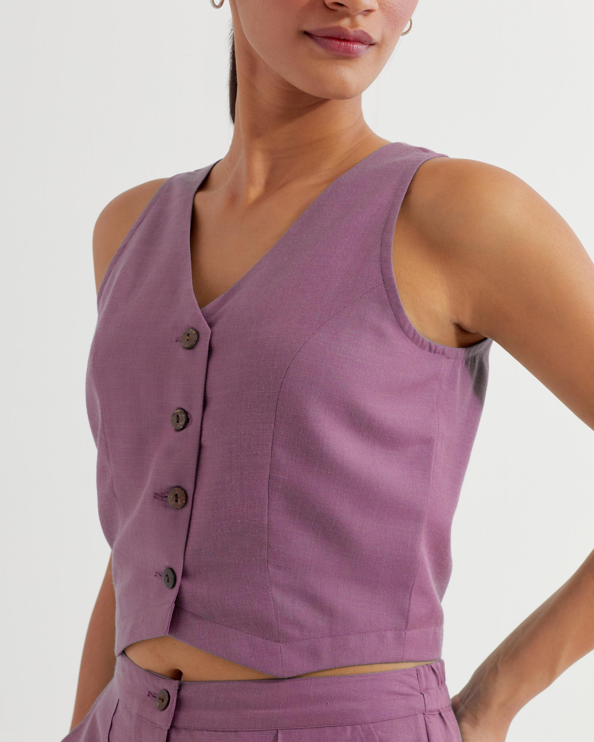 Mauve Anne Co-ord Set (Set of 2)- IC