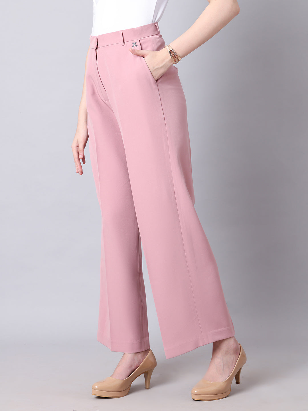 Exude Empowered Chic Wide Leg Trouser