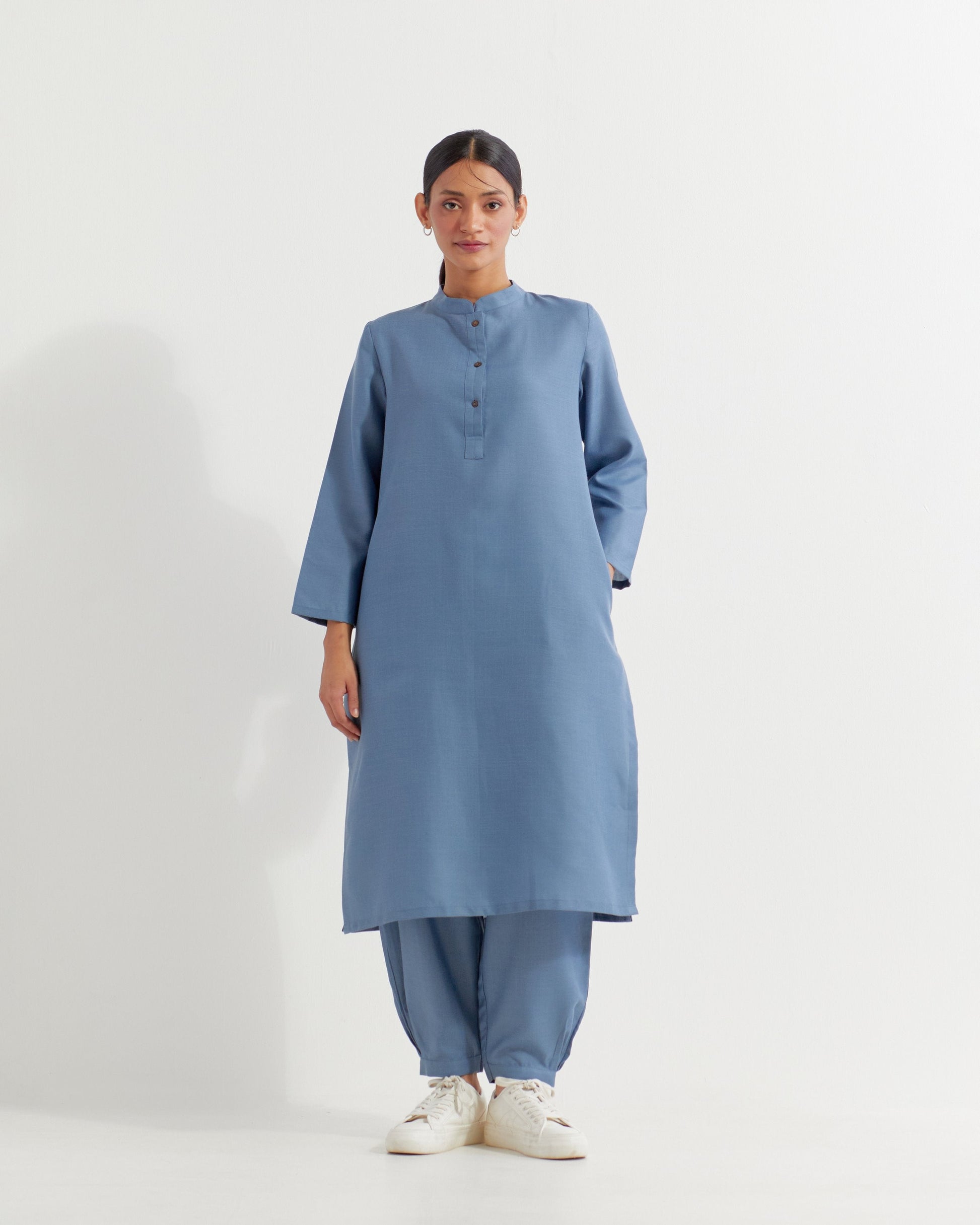 Blue Boyfriend Co-ord Set (Set of 2)- IC