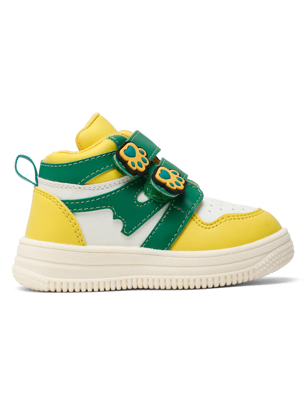 Colorpop Toddlers' High Ankle Sneakers - Yellow & Green (Unisex)