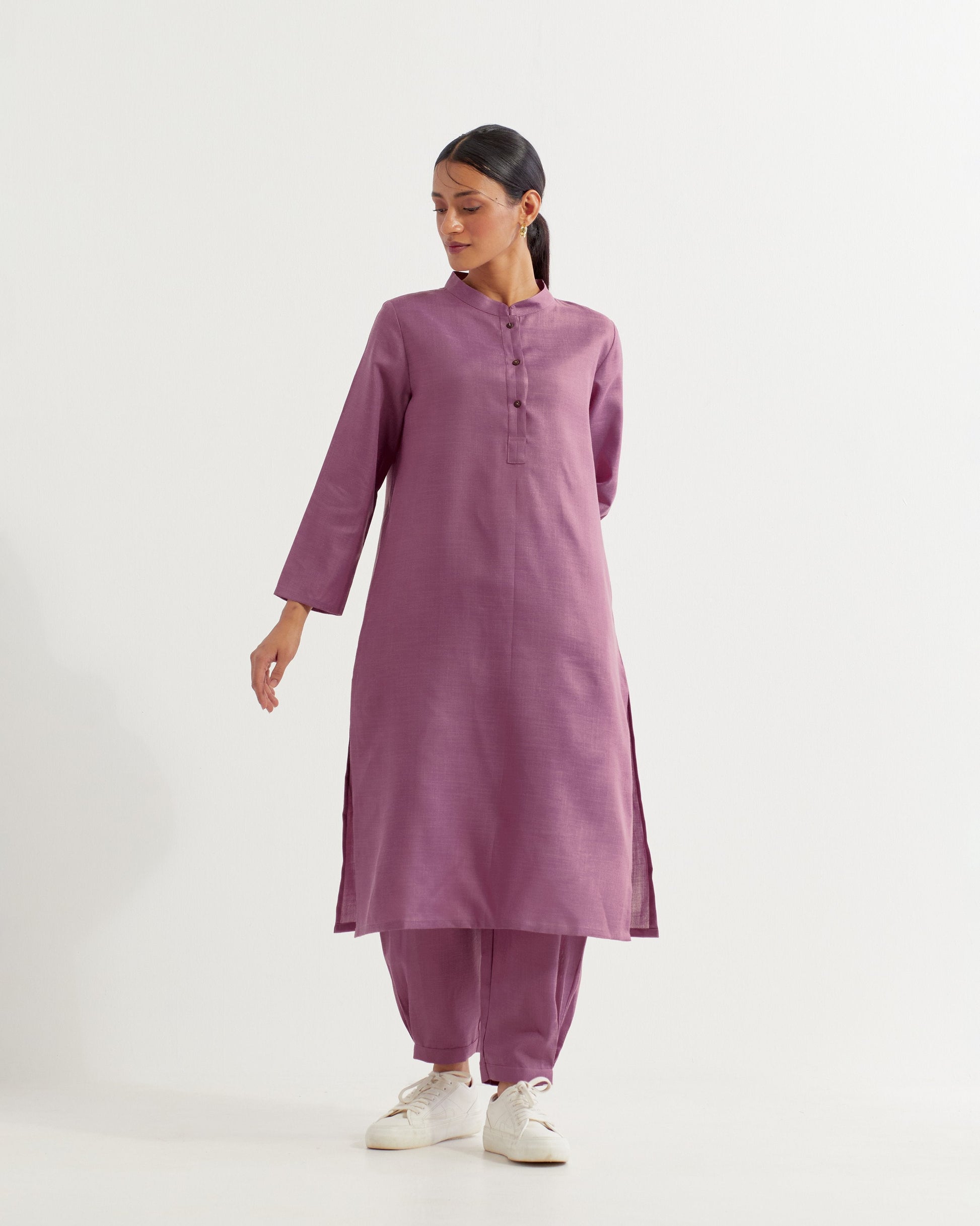 Mauve Boyfriend Co-ord Set (Set of 2)- IC