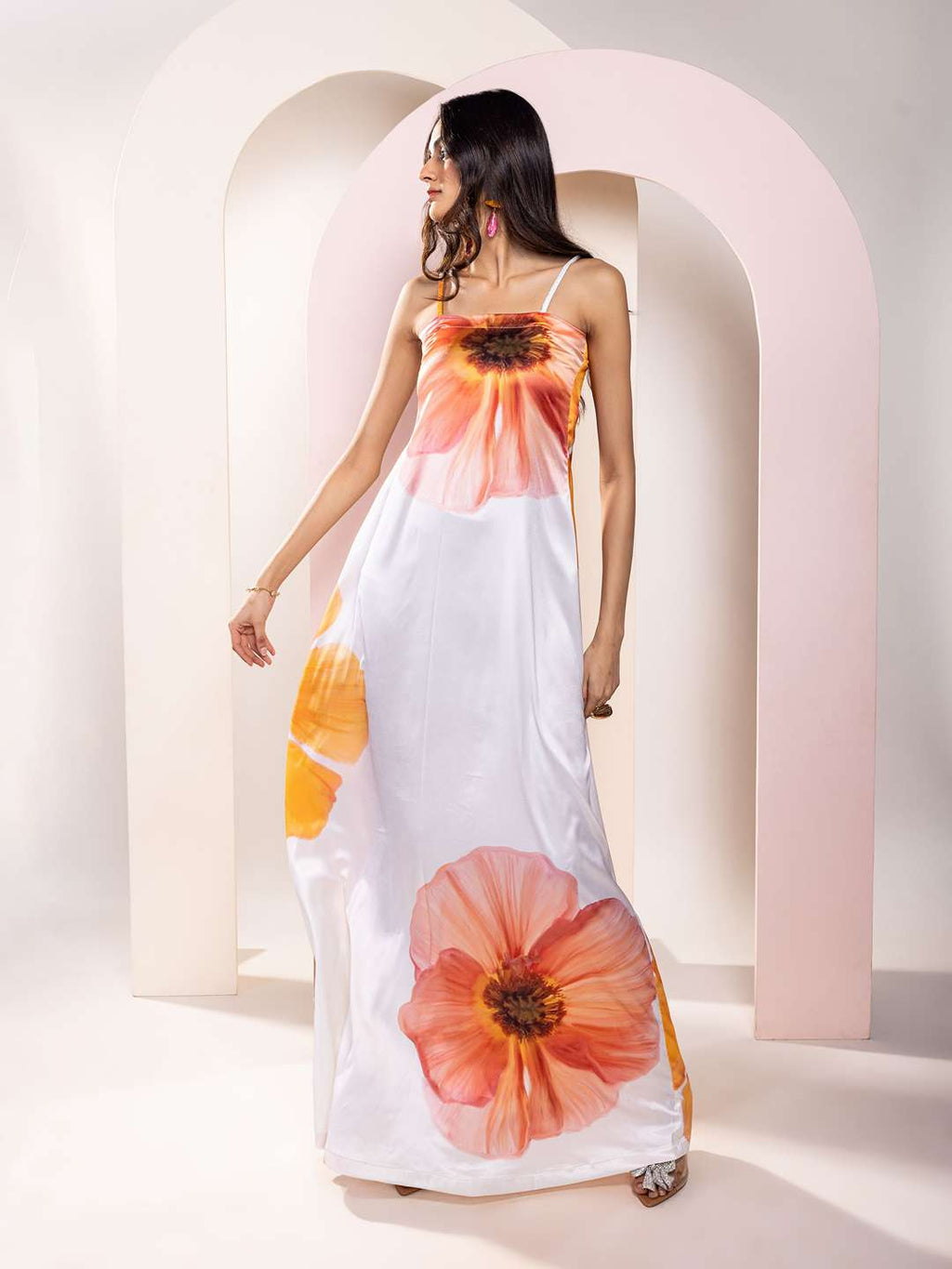 Sunbloom Printed Slip Dress