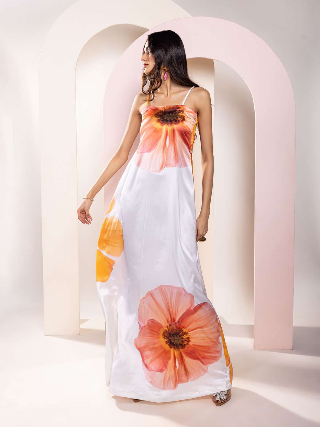 Sunbloom Printed Slip Dress