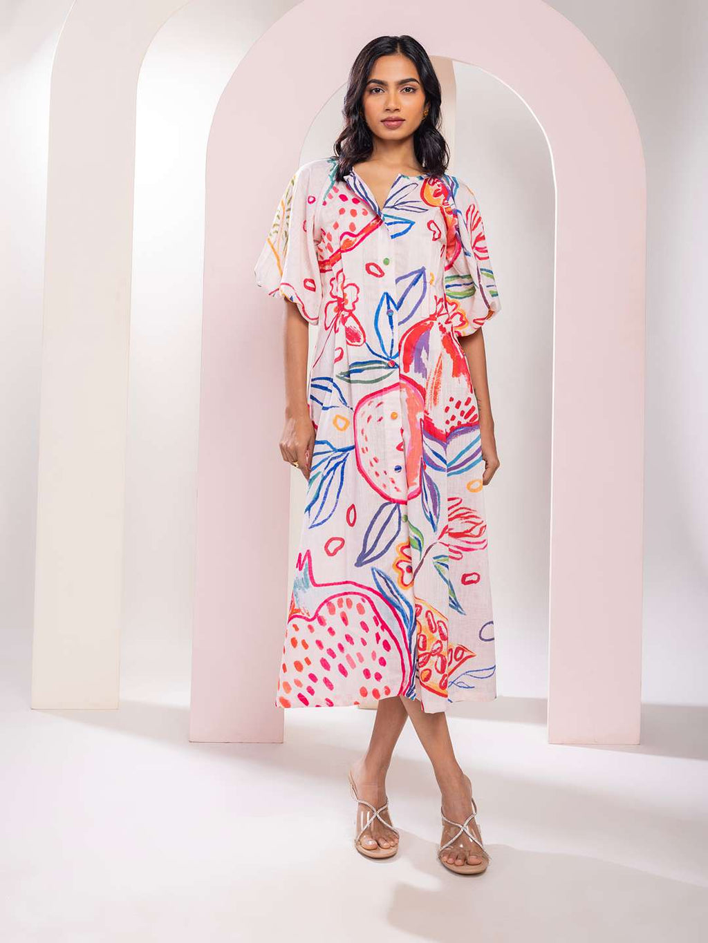 Anaar Printed Flary Dress