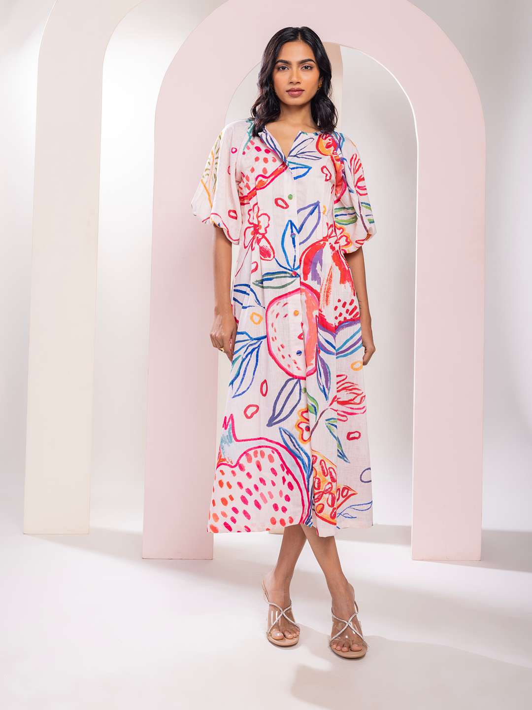Anaar Printed Flary Dress