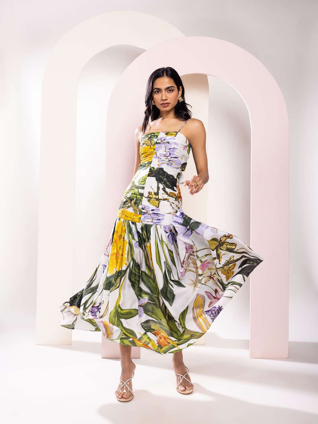 Juniper Printed Pleated Dress