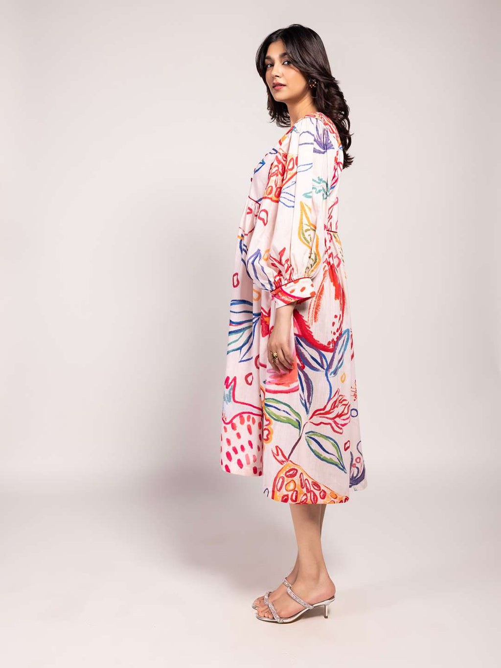 Anaar Printed Midi Dress