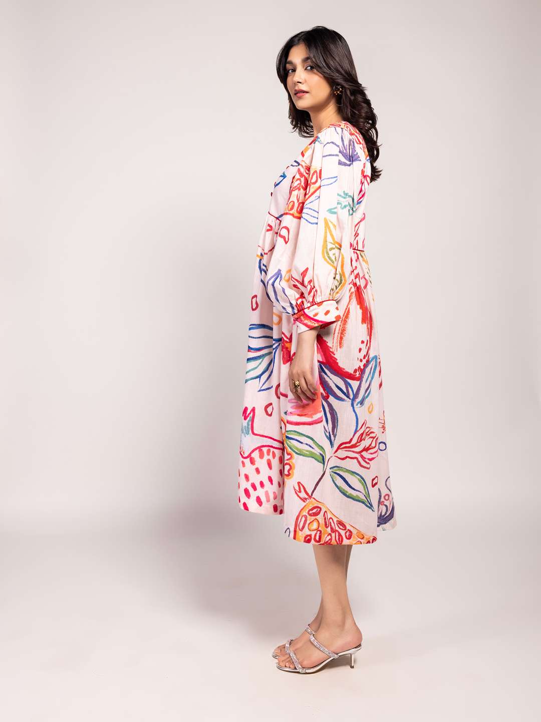 Anaar Printed Midi Dress