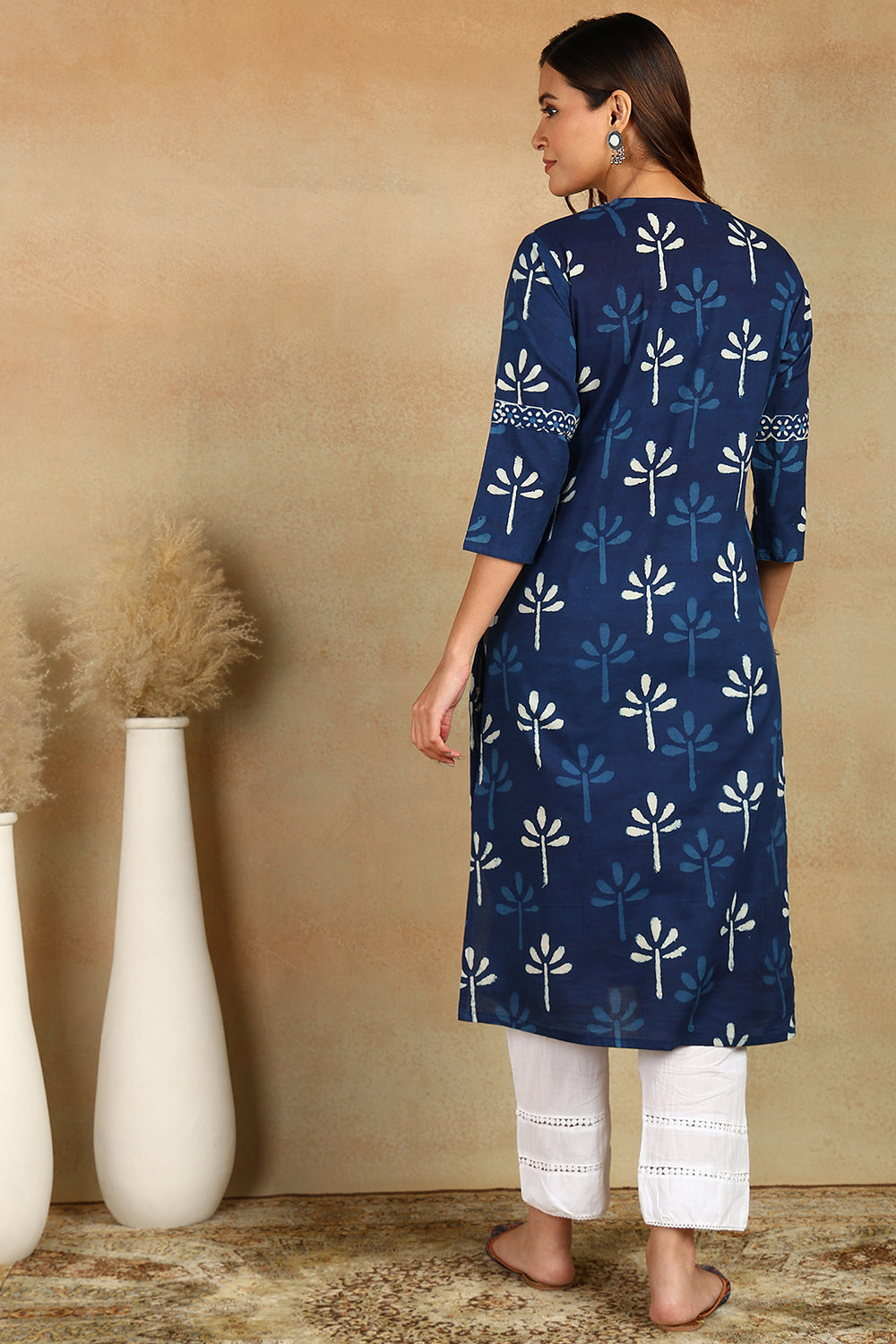 Indigo Blue Straight Kurta