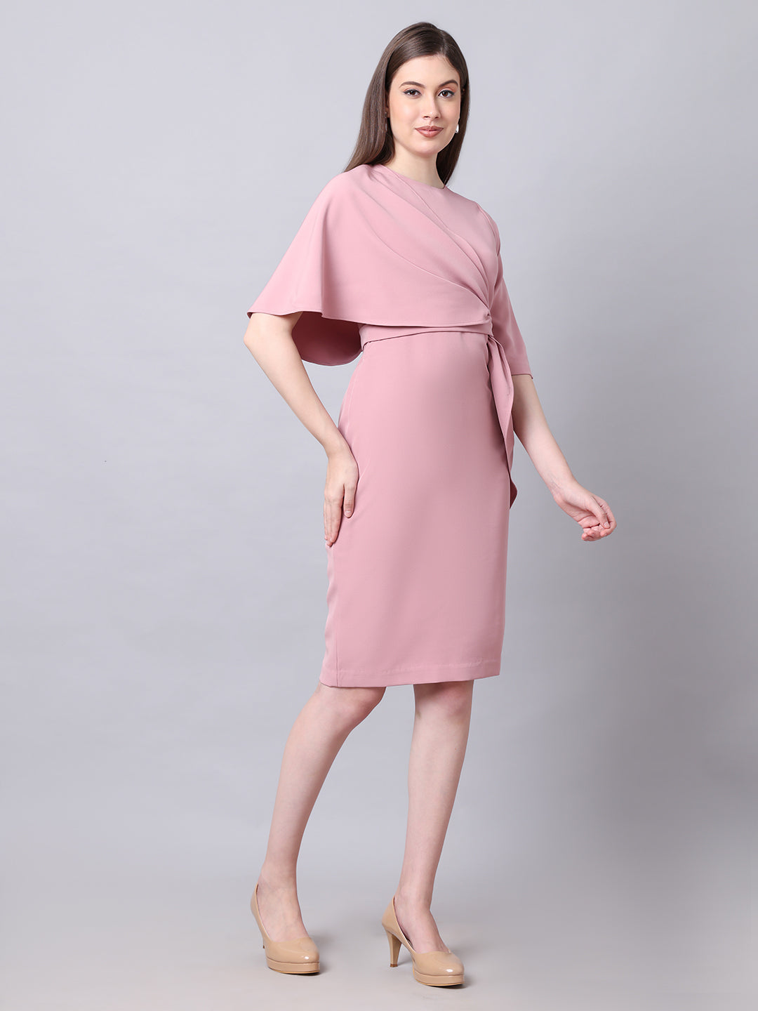 Exude Incandescent Draped Dress