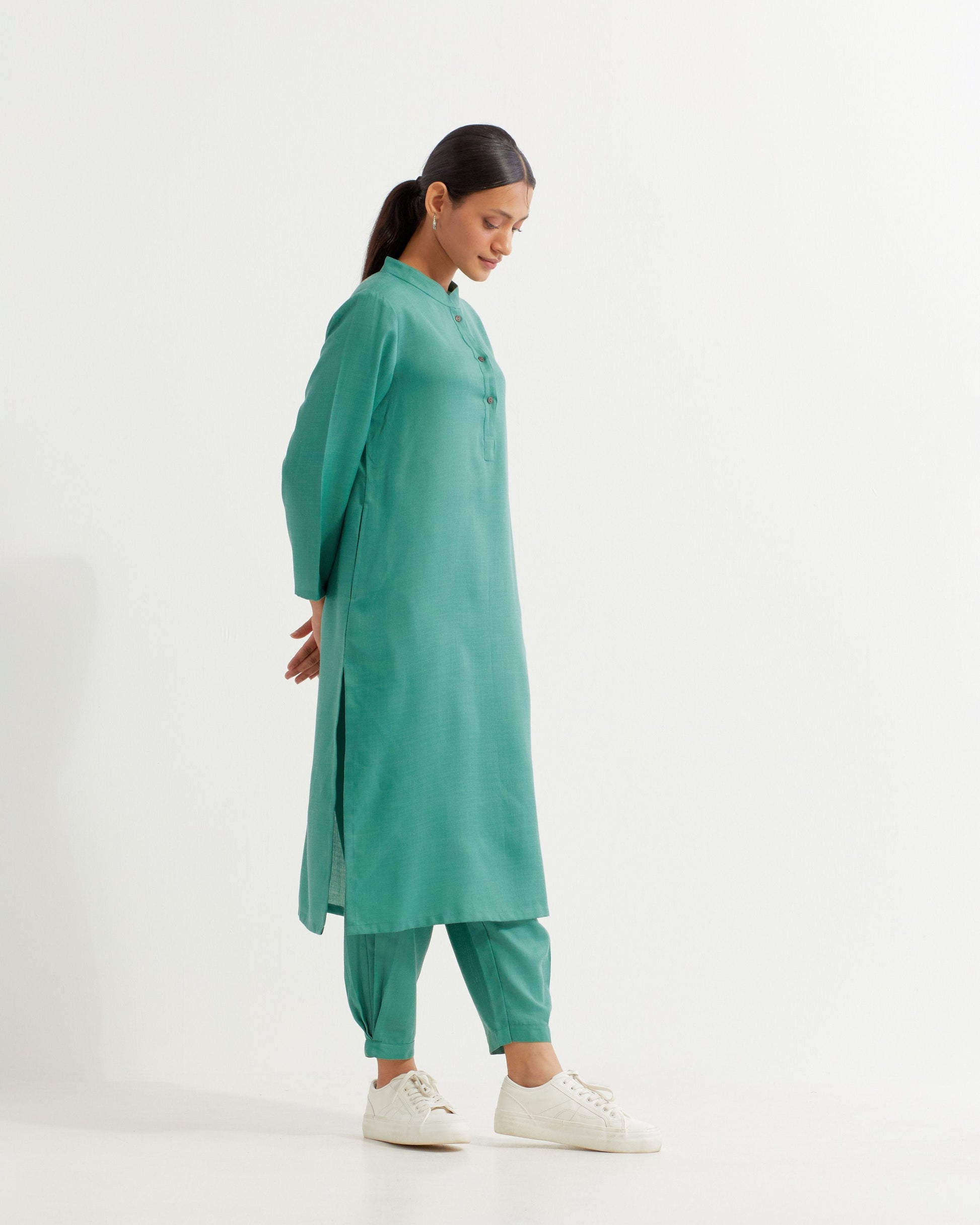 Green Boyfriend Co-ord Set (Set of 2)- IC