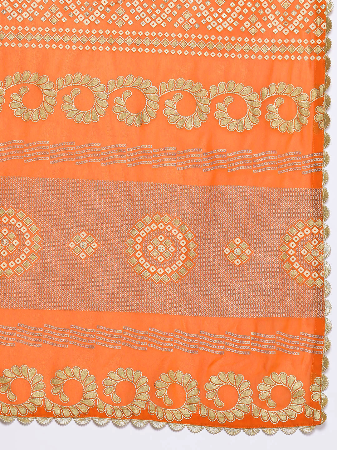 Plus Size Striped Ready to Wear Lehenga & Blouse With Dupatta