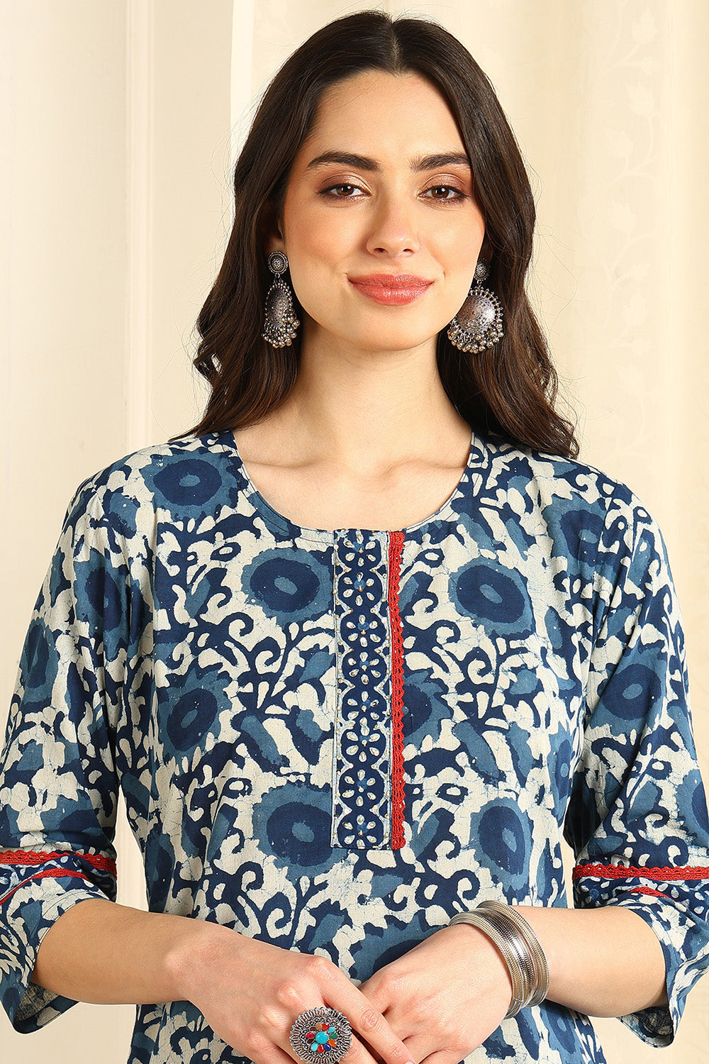 Indigo Blue Straight Kurta