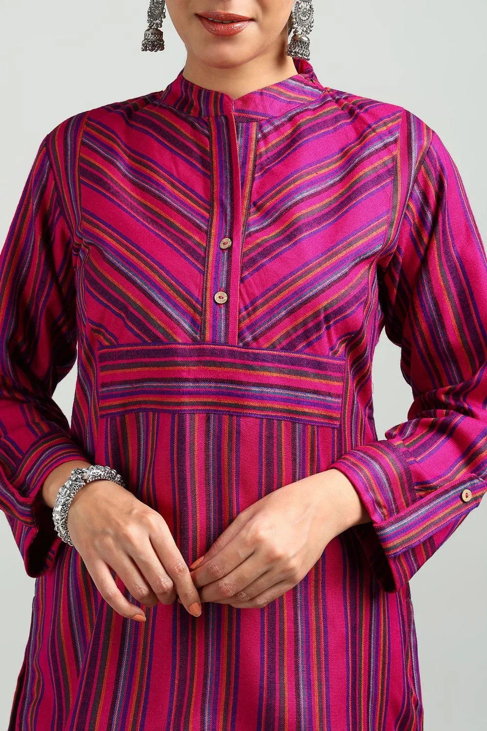 Fusia Pink Cottswool Tunic