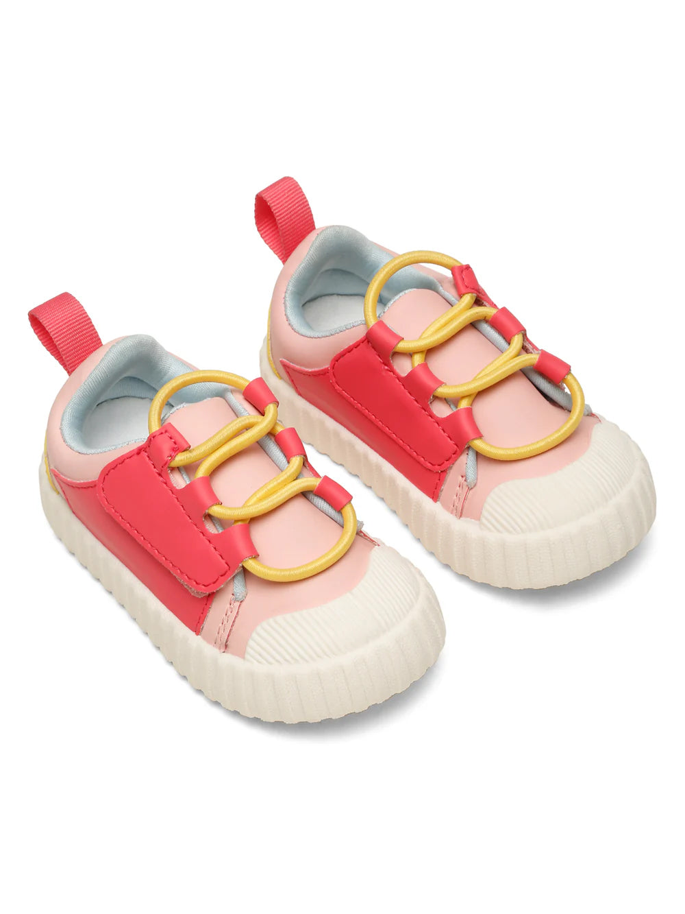 POCO Toddlers's Comfortable & LightWeight Lace-Free Sneakers- Pink (Girls)