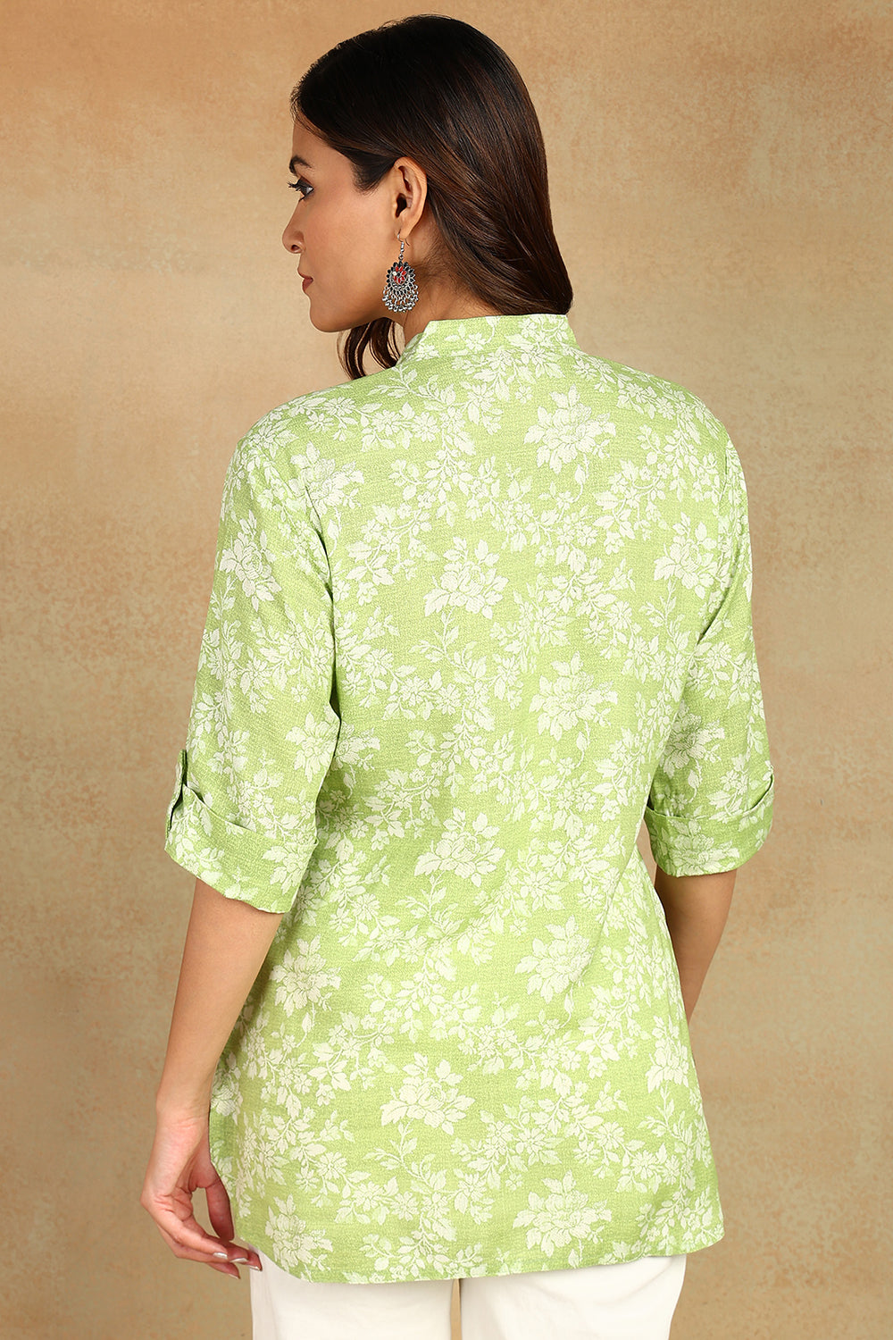 Fluorescent Green Straight Tunic