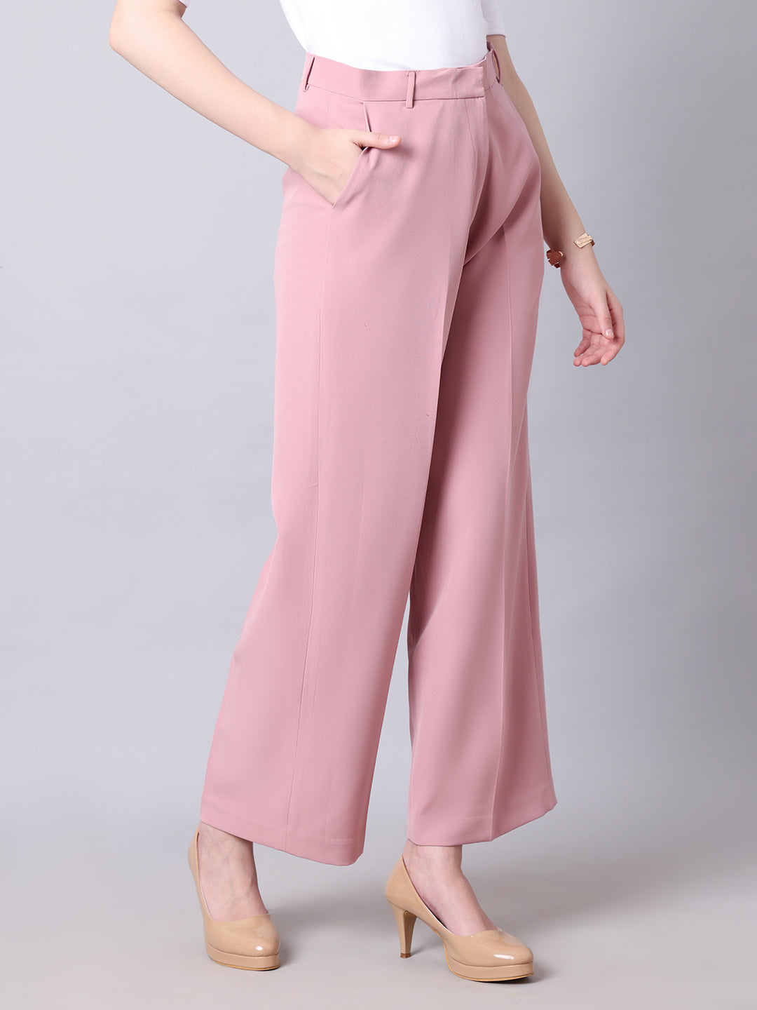 Exude Empowered Chic Wide Leg Trouser