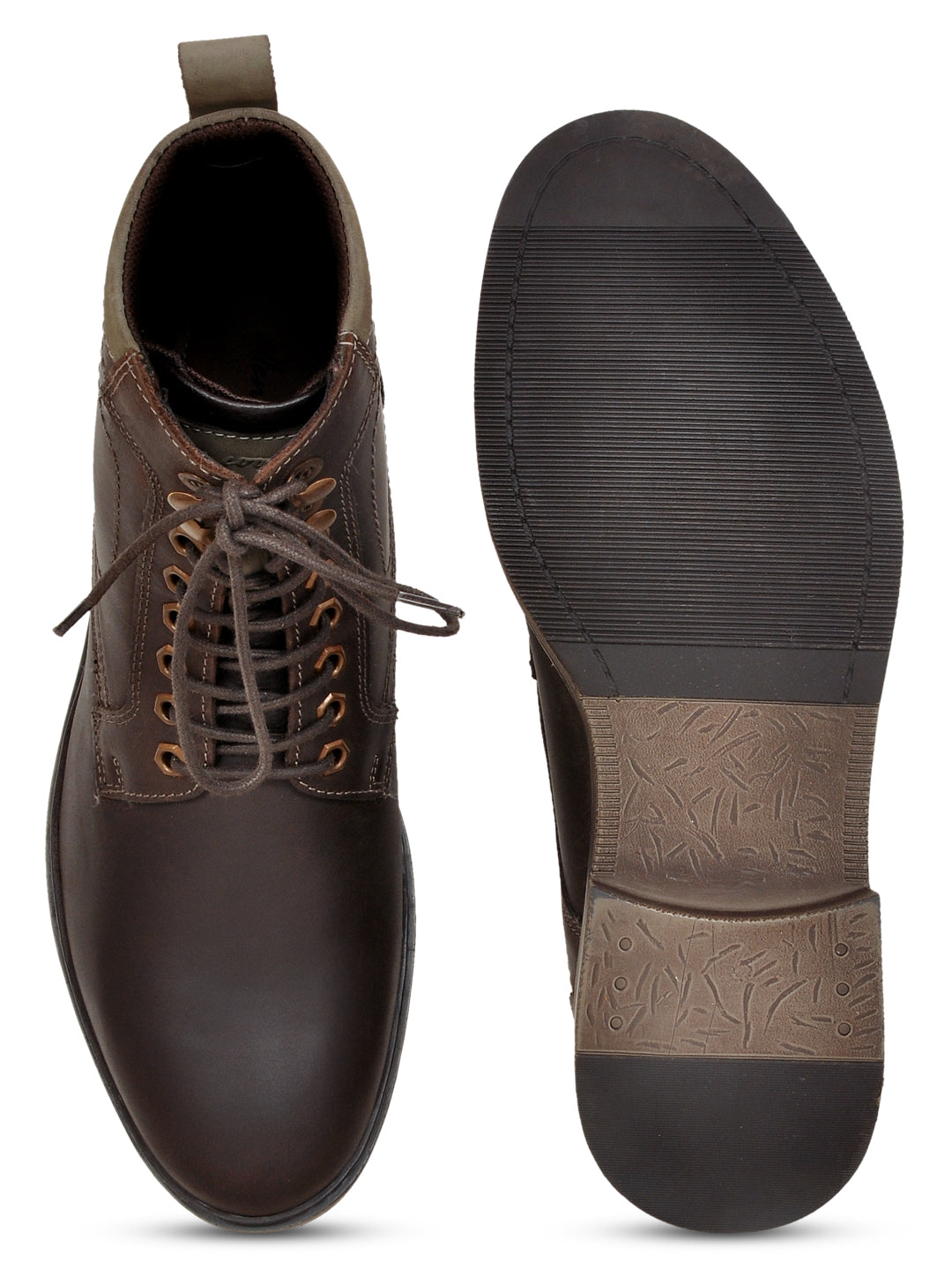 Allen Coper Men's Genuine Leather Comfortable Boots With Memory Foam Insole