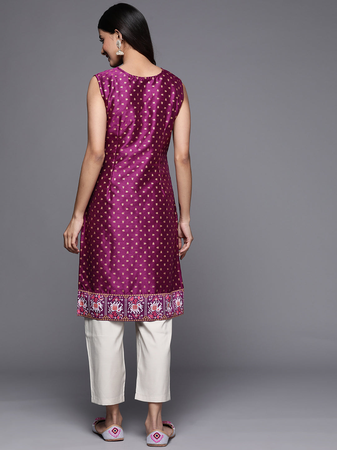 Purple Ethnic Print Tunic