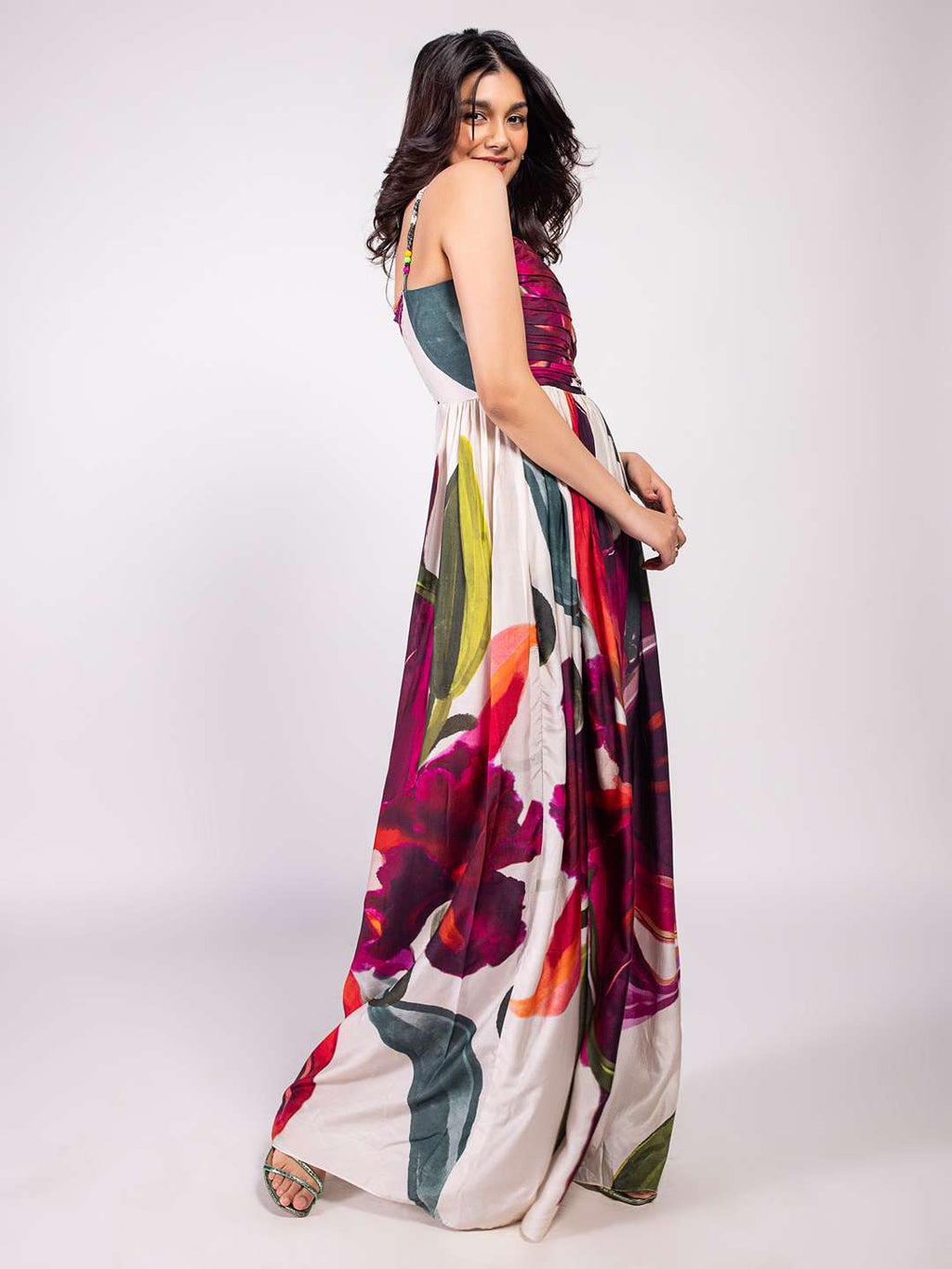 Whimsy Printed Maxi Dress