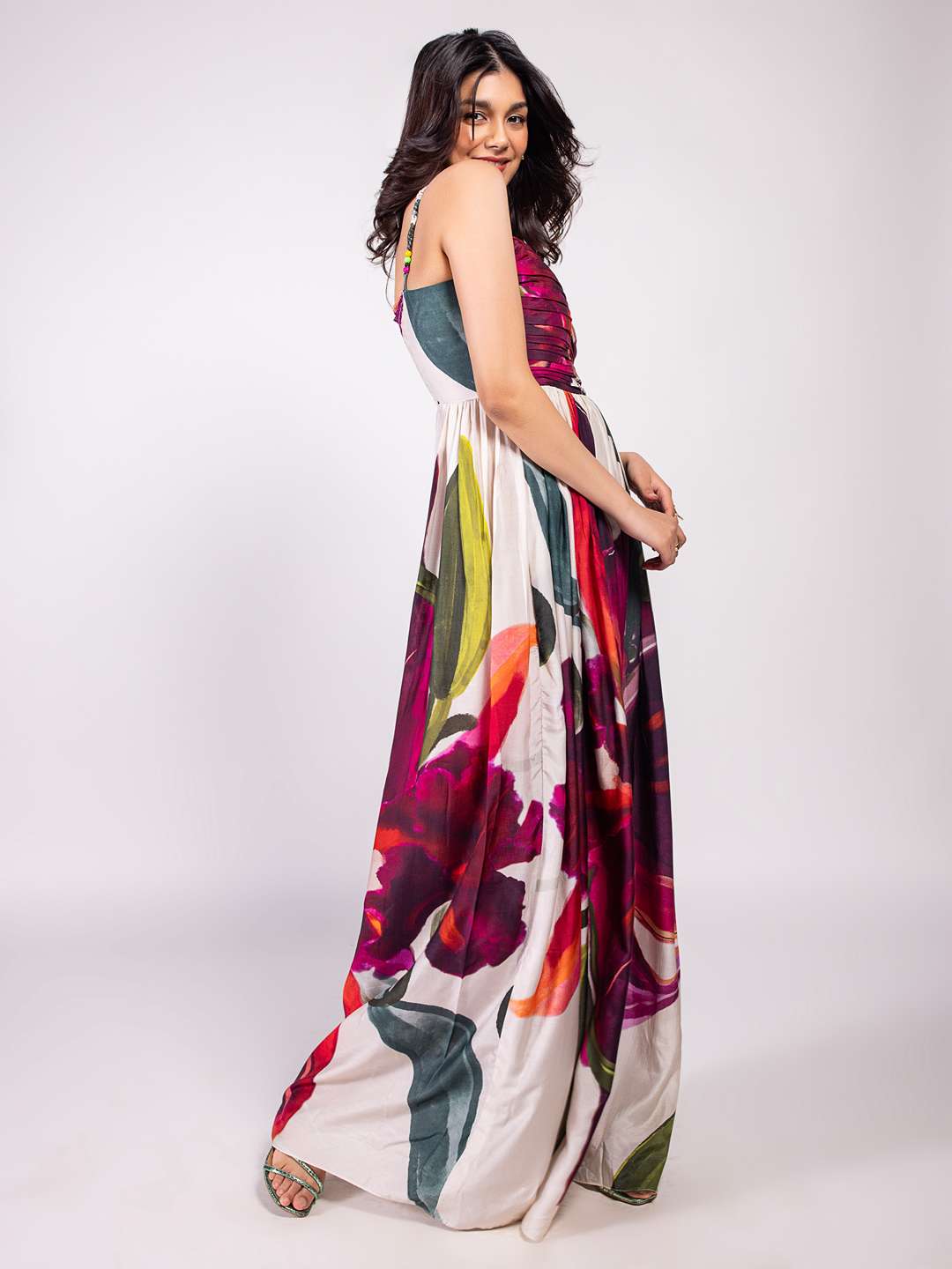 Whimsy Printed Maxi Dress