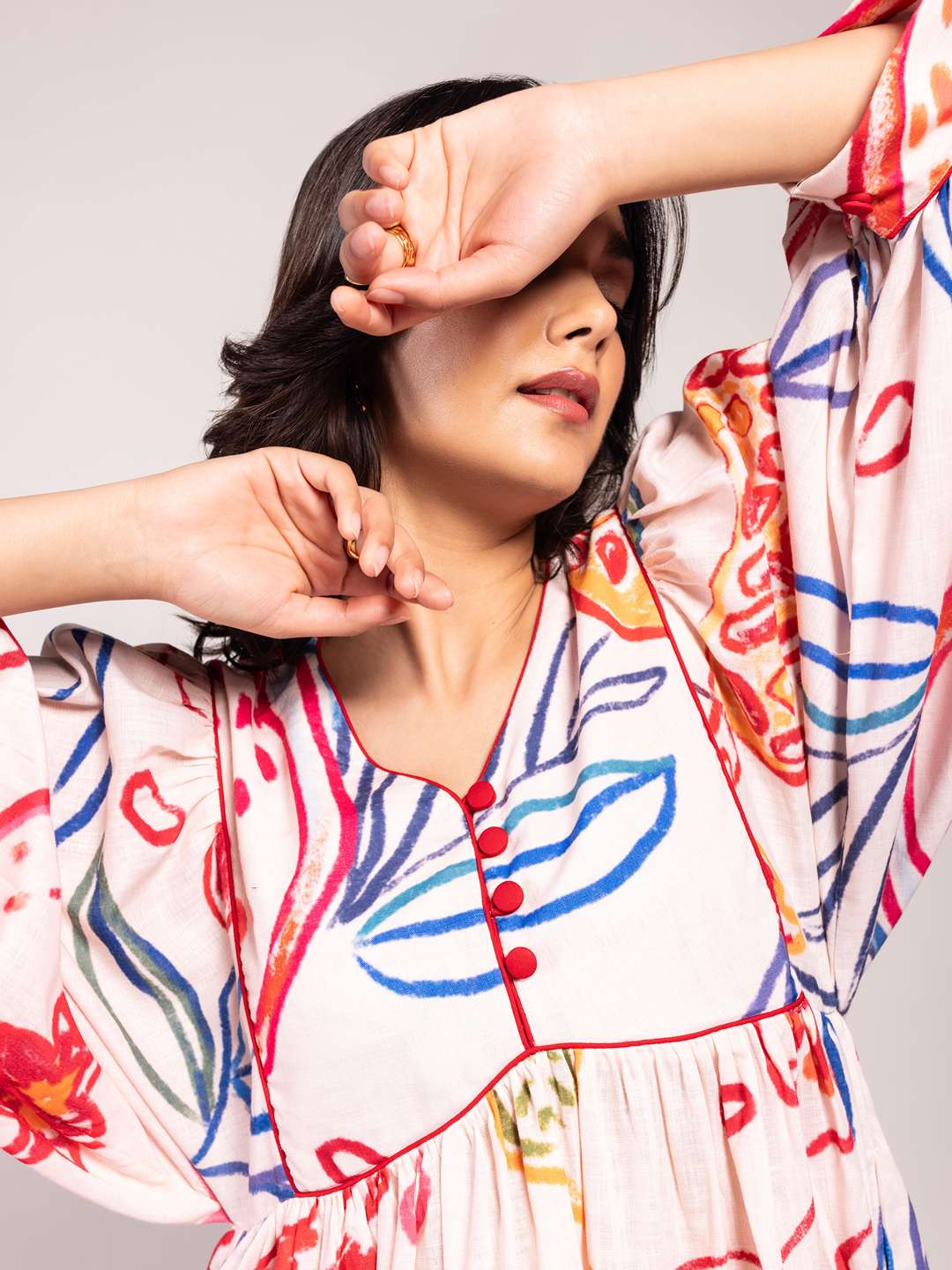 Anaar Printed Midi Dress